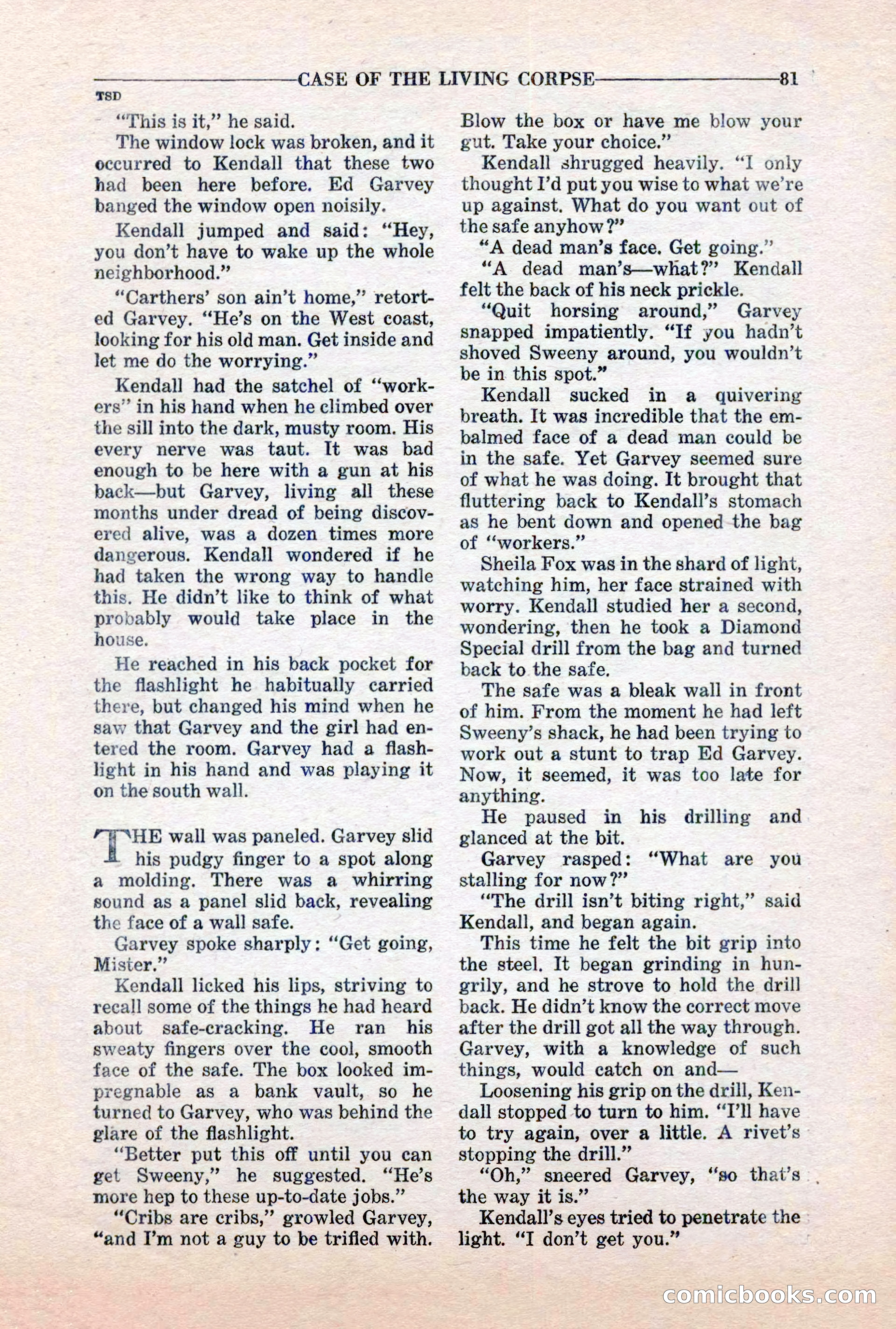 10-Story Detective, March 1941 — page 83: Pulp Fiction, 1941