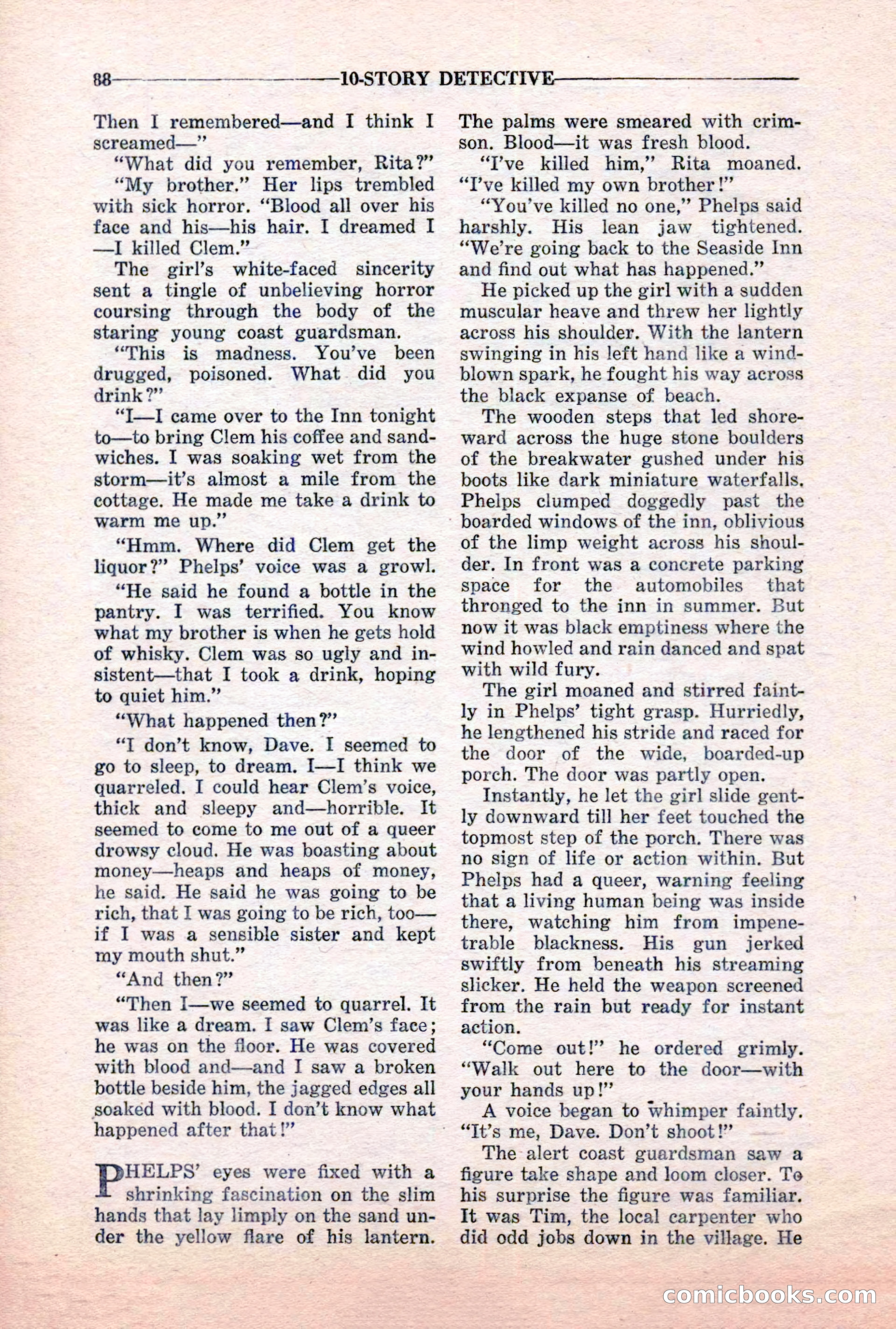 10-Story Detective, March 1941 — page 90: Pulp Fiction, 1941