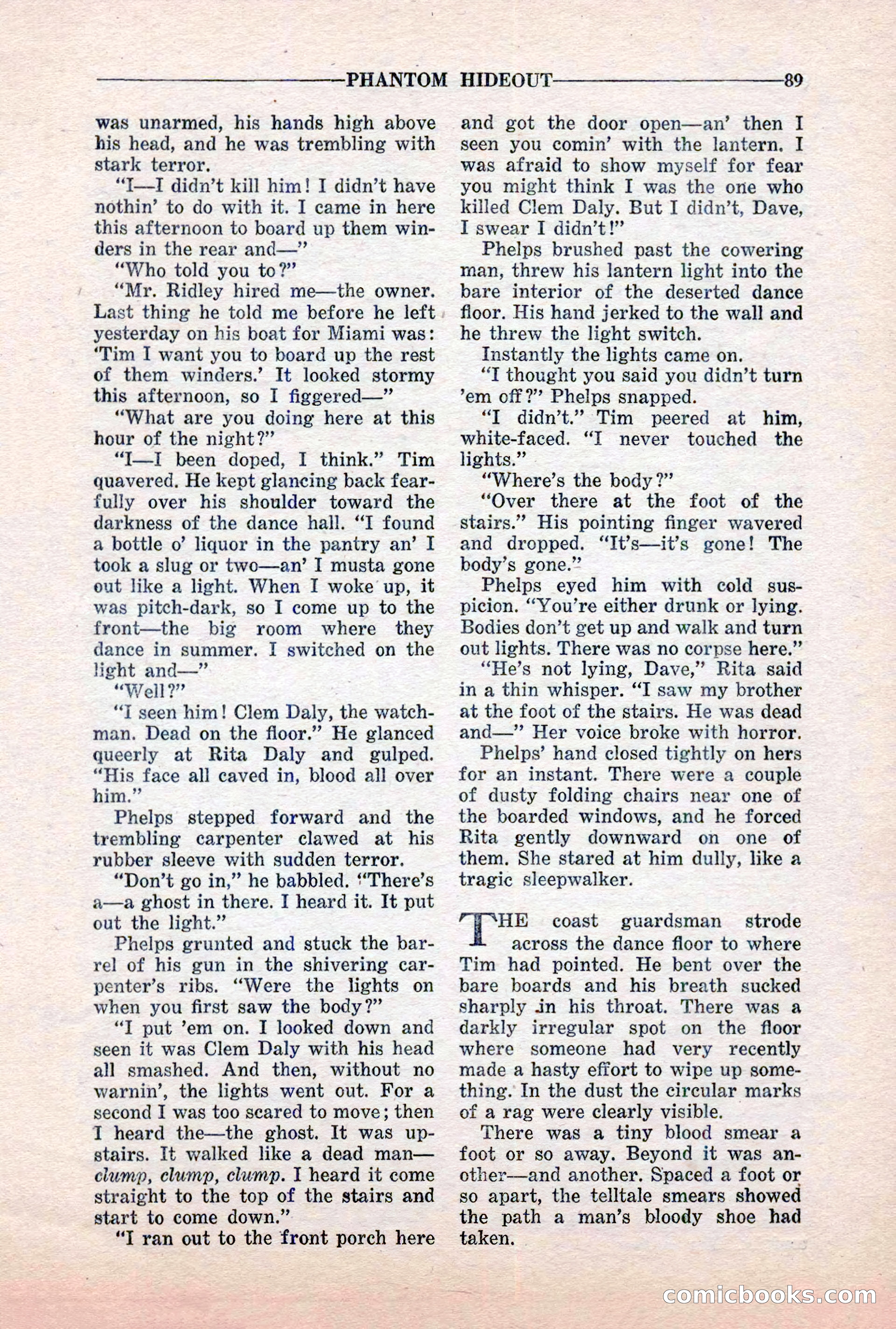 10-Story Detective, March 1941 — page 91: Pulp Fiction, 1941