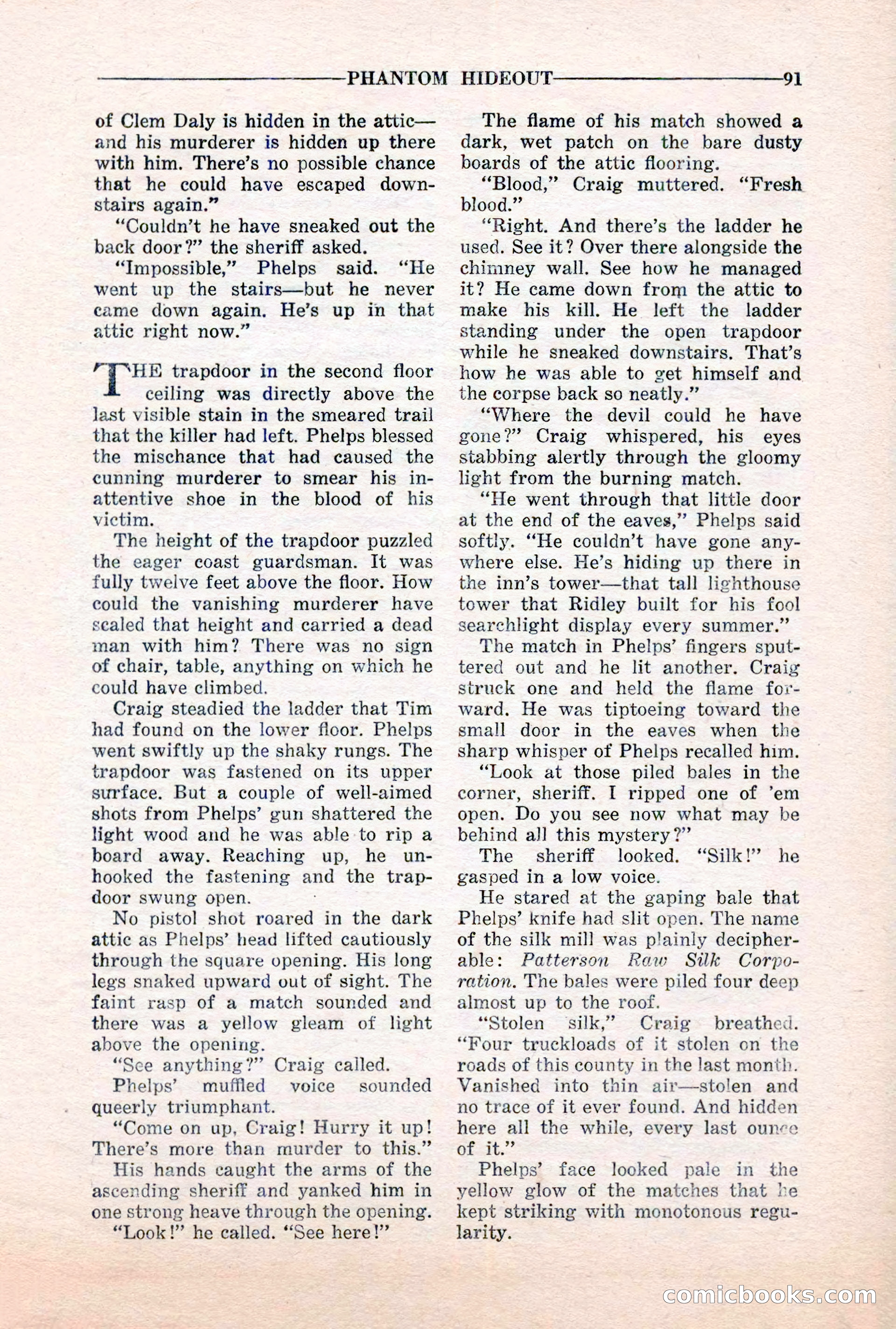 10-Story Detective, March 1941 — page 93: Pulp Fiction, 1941