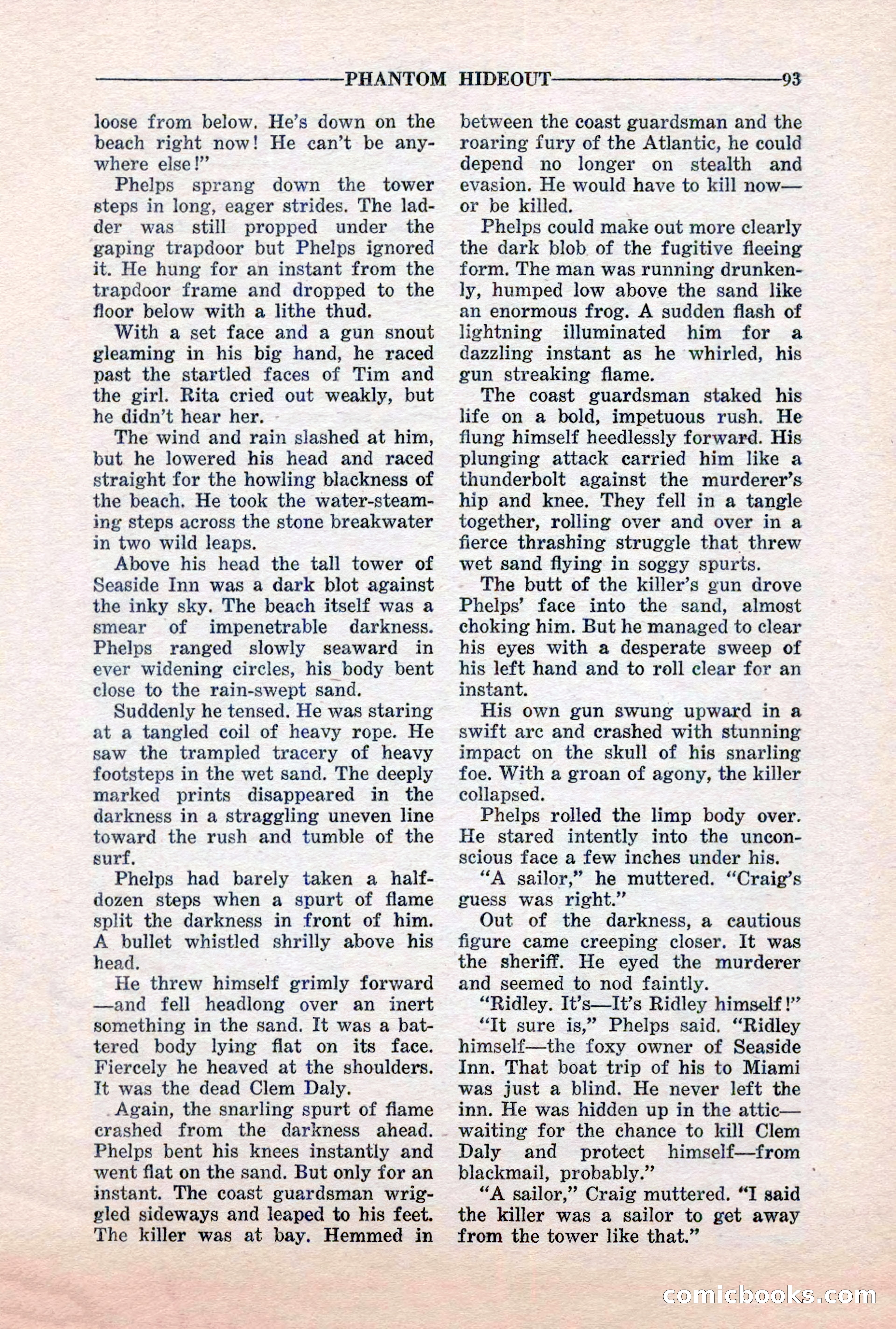 10-Story Detective, March 1941 — page 95: Pulp Fiction, 1941
