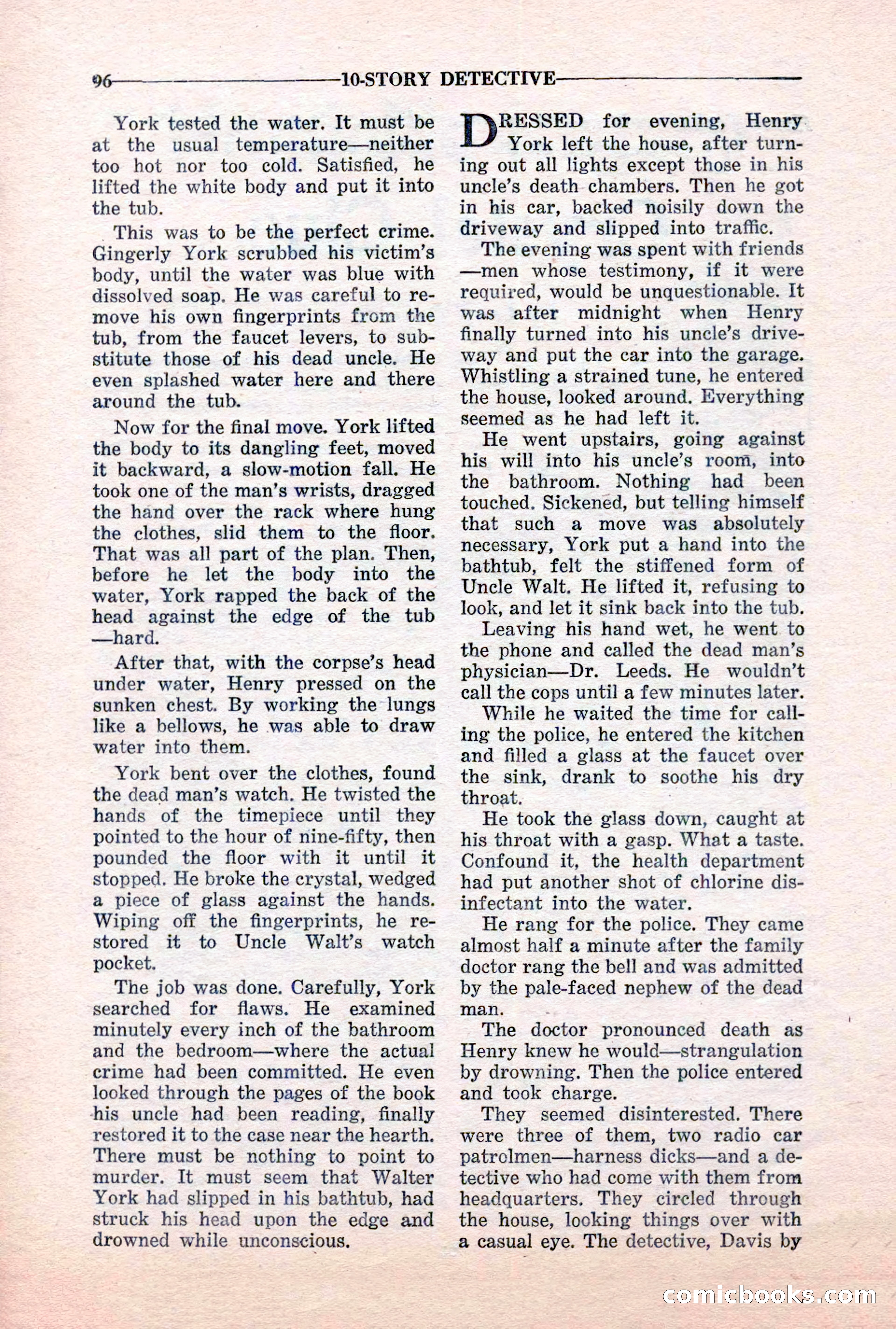 10-Story Detective, March 1941 — page 98: Pulp Fiction, 1941