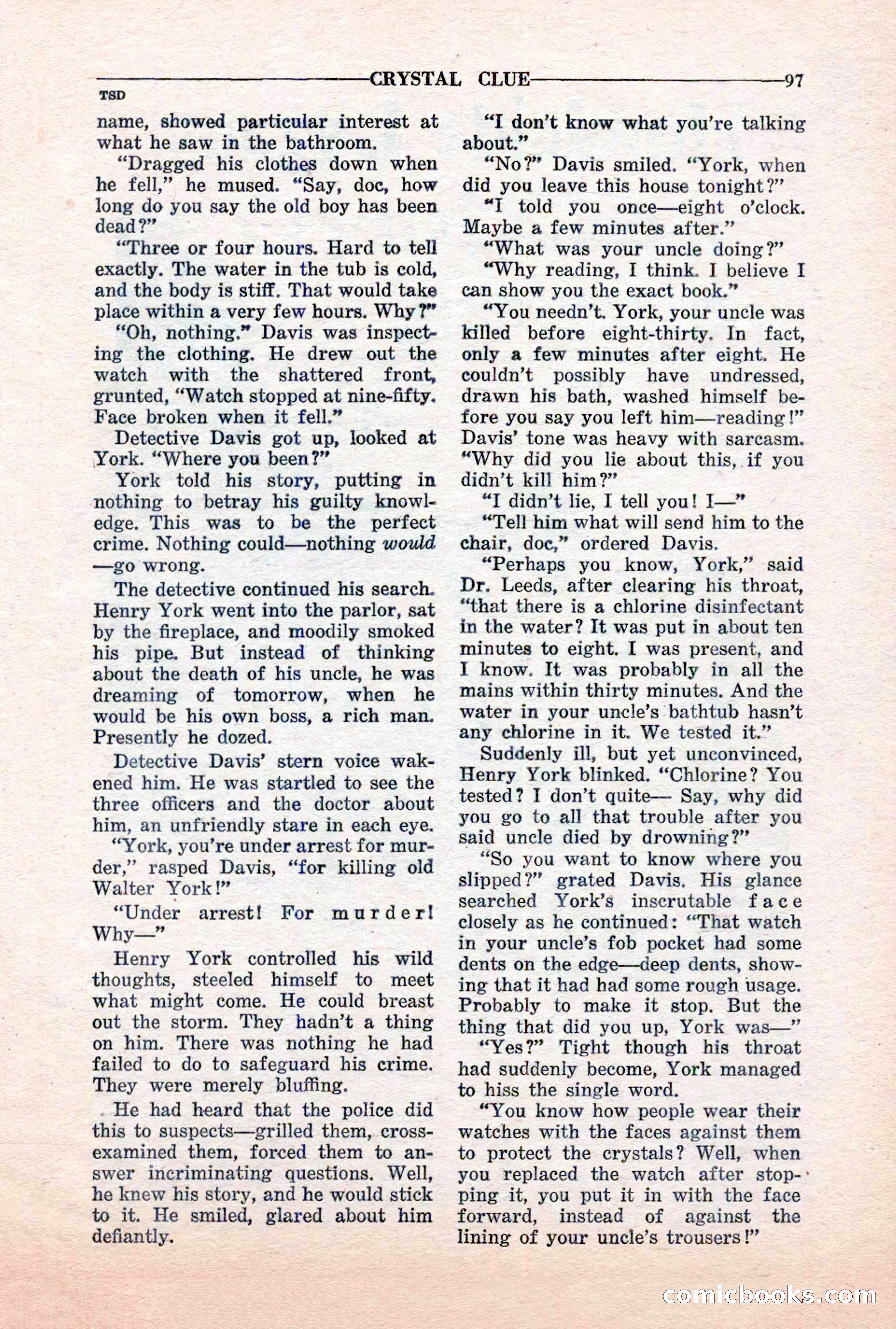 10-Story Detective, March 1941 — page 99: Pulp Fiction, 1941