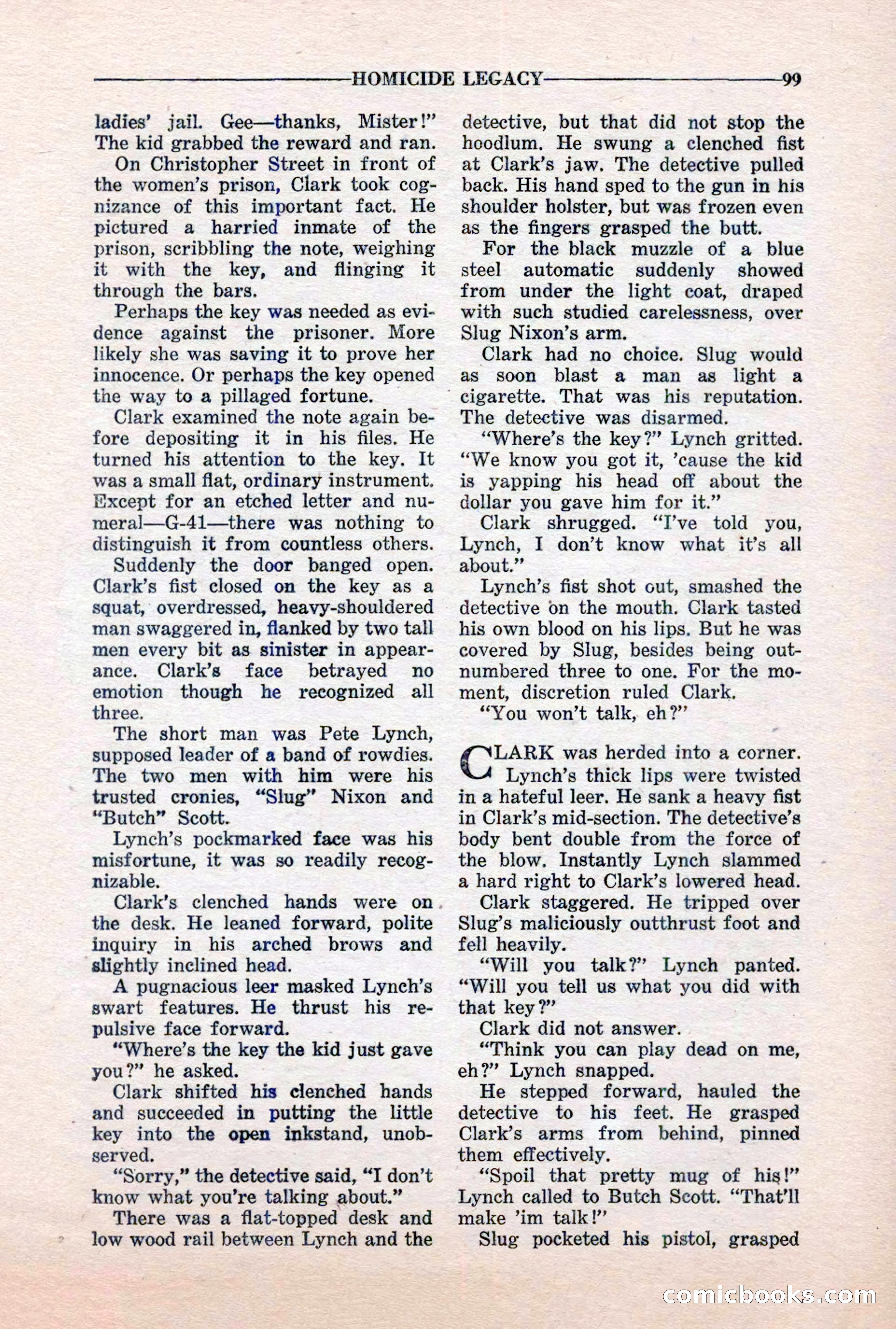 10-Story Detective, March 1941 — page 101: Pulp Fiction, 1941