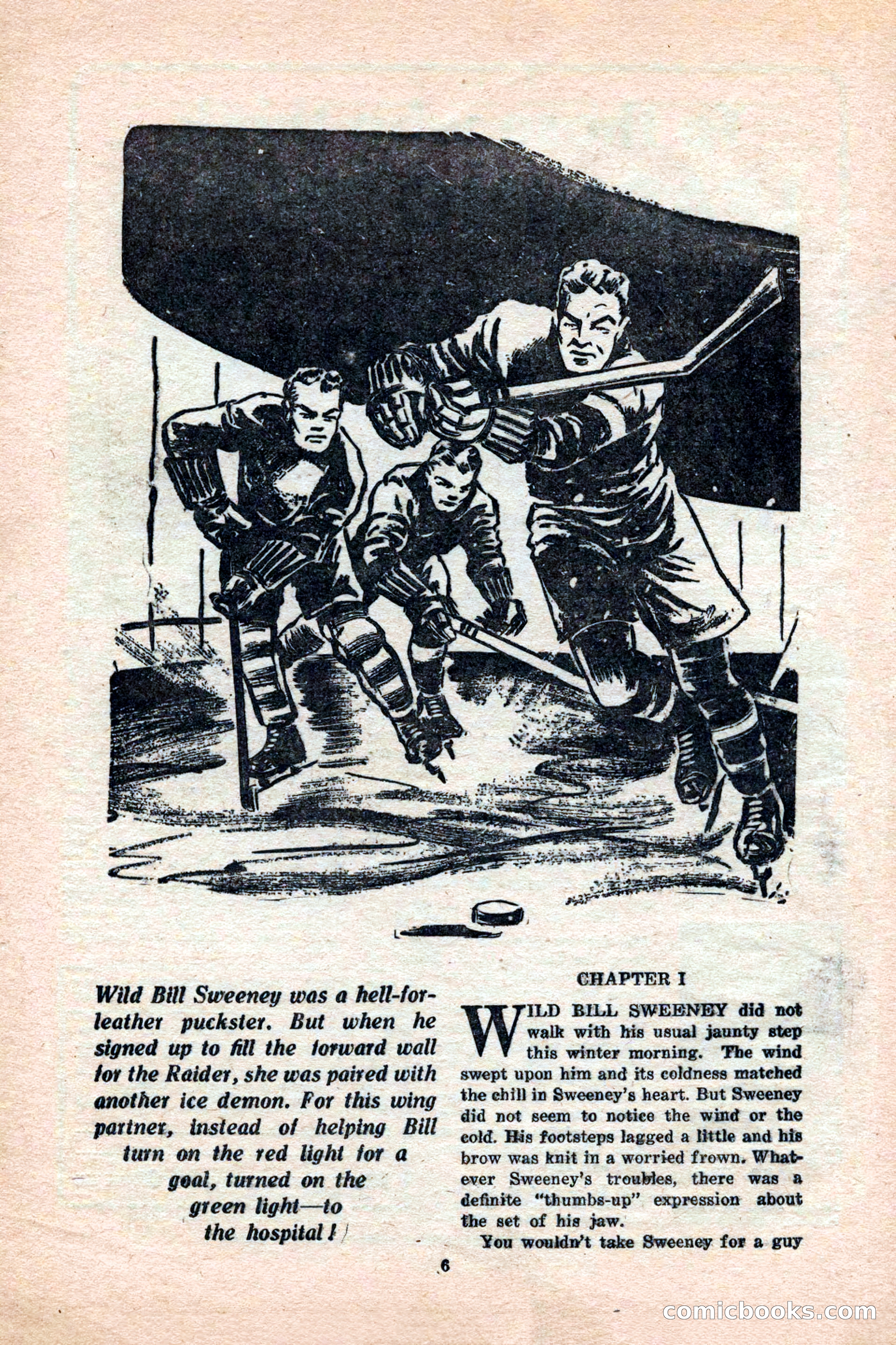 12 Sports Aces, January 1943 — page 8: Pulp Fiction, 1943