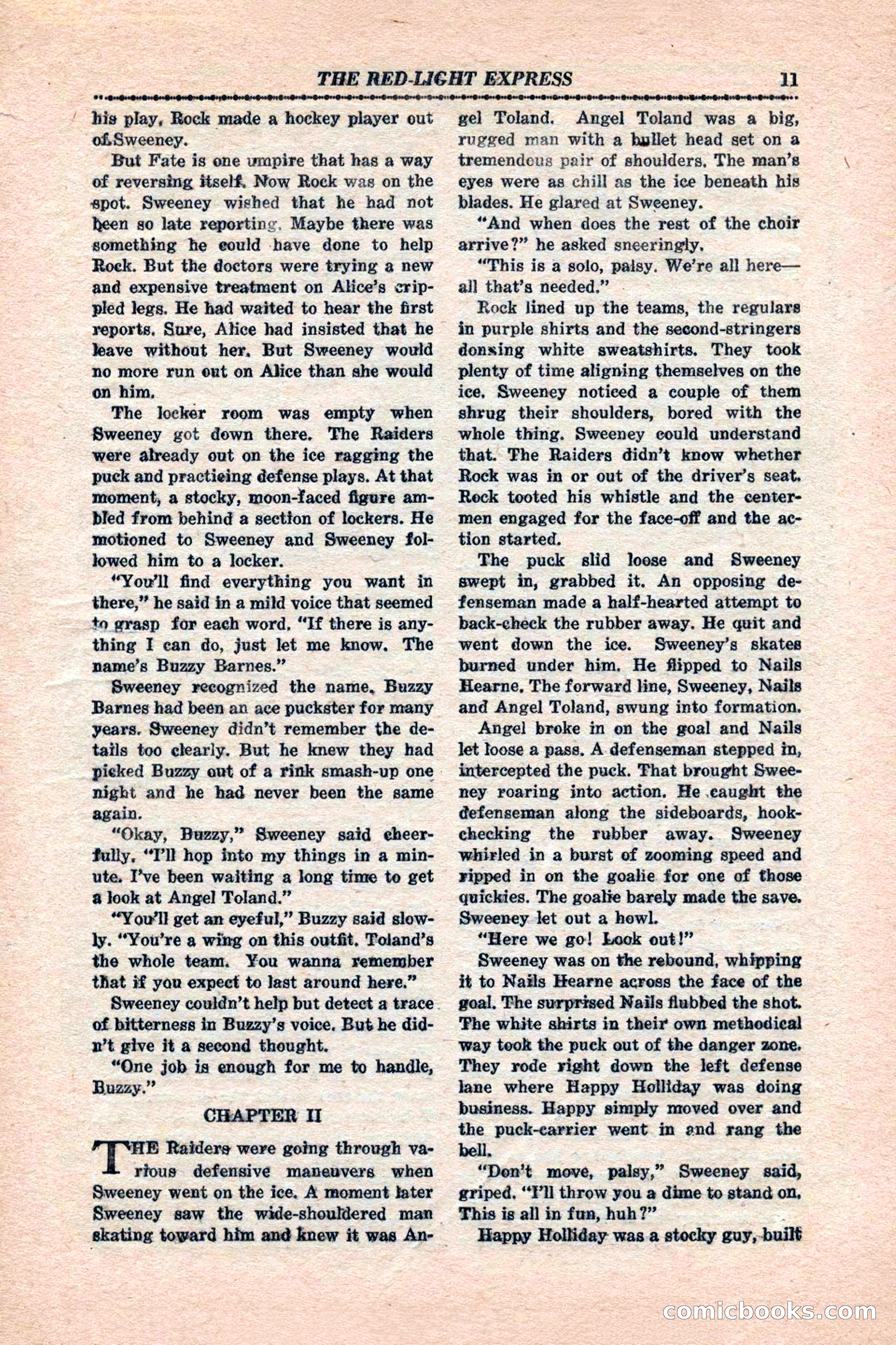 12 Sports Aces, January 1943 — page 13: Pulp Fiction, 1943