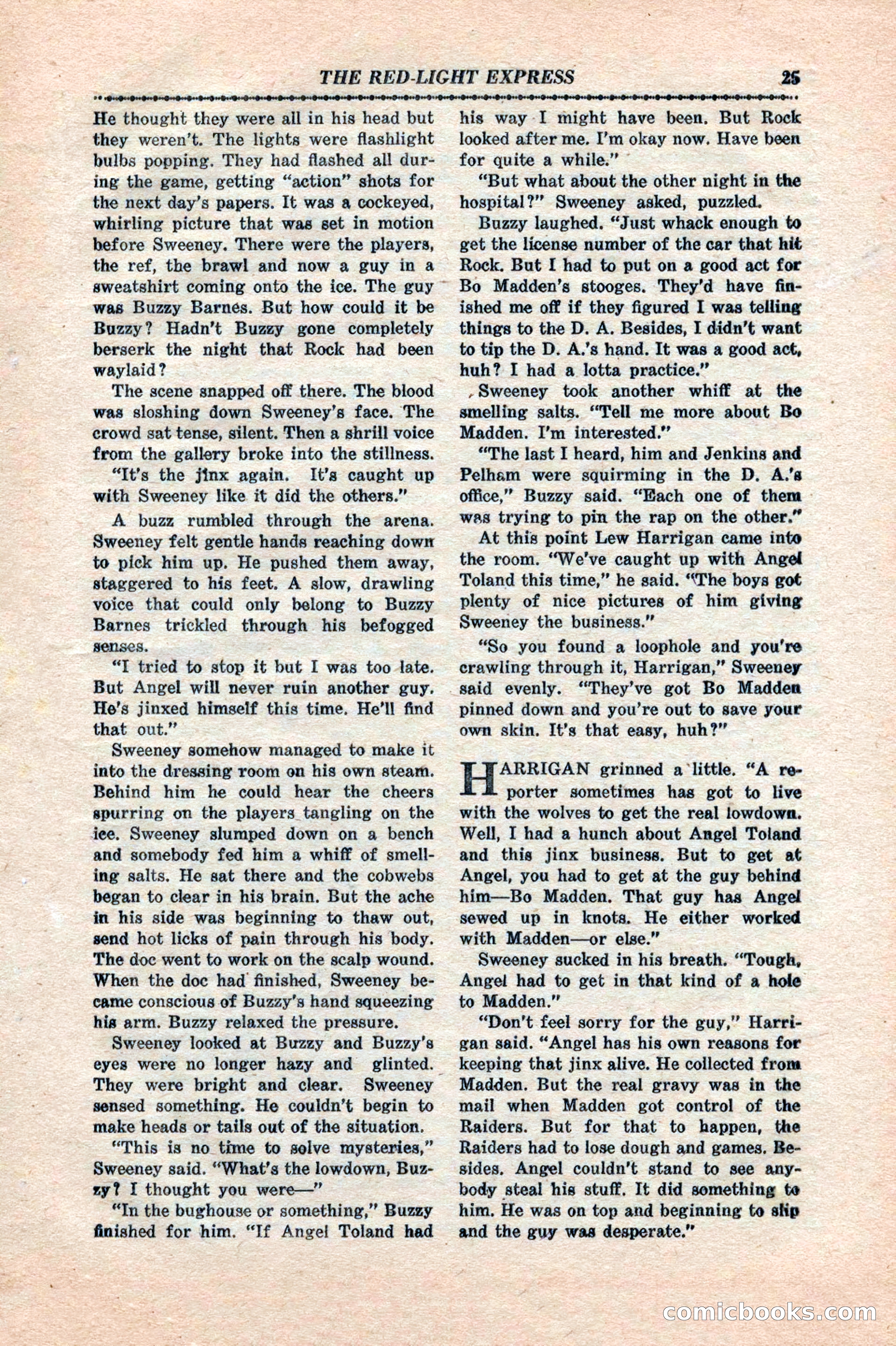 12 Sports Aces, January 1943 — page 27: Pulp Fiction, 1943