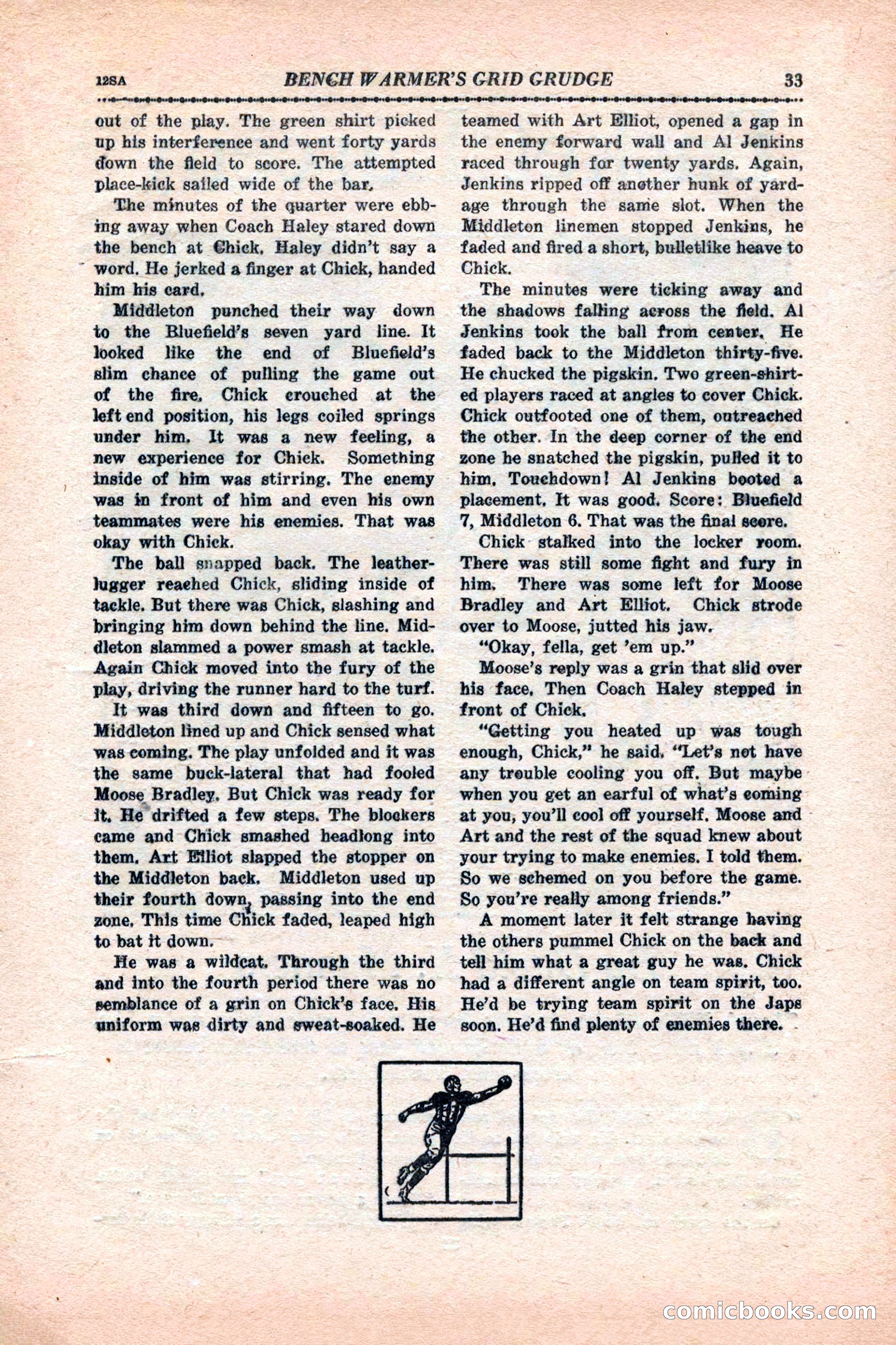 12 Sports Aces, January 1943 — page 35: Pulp Fiction, 1943