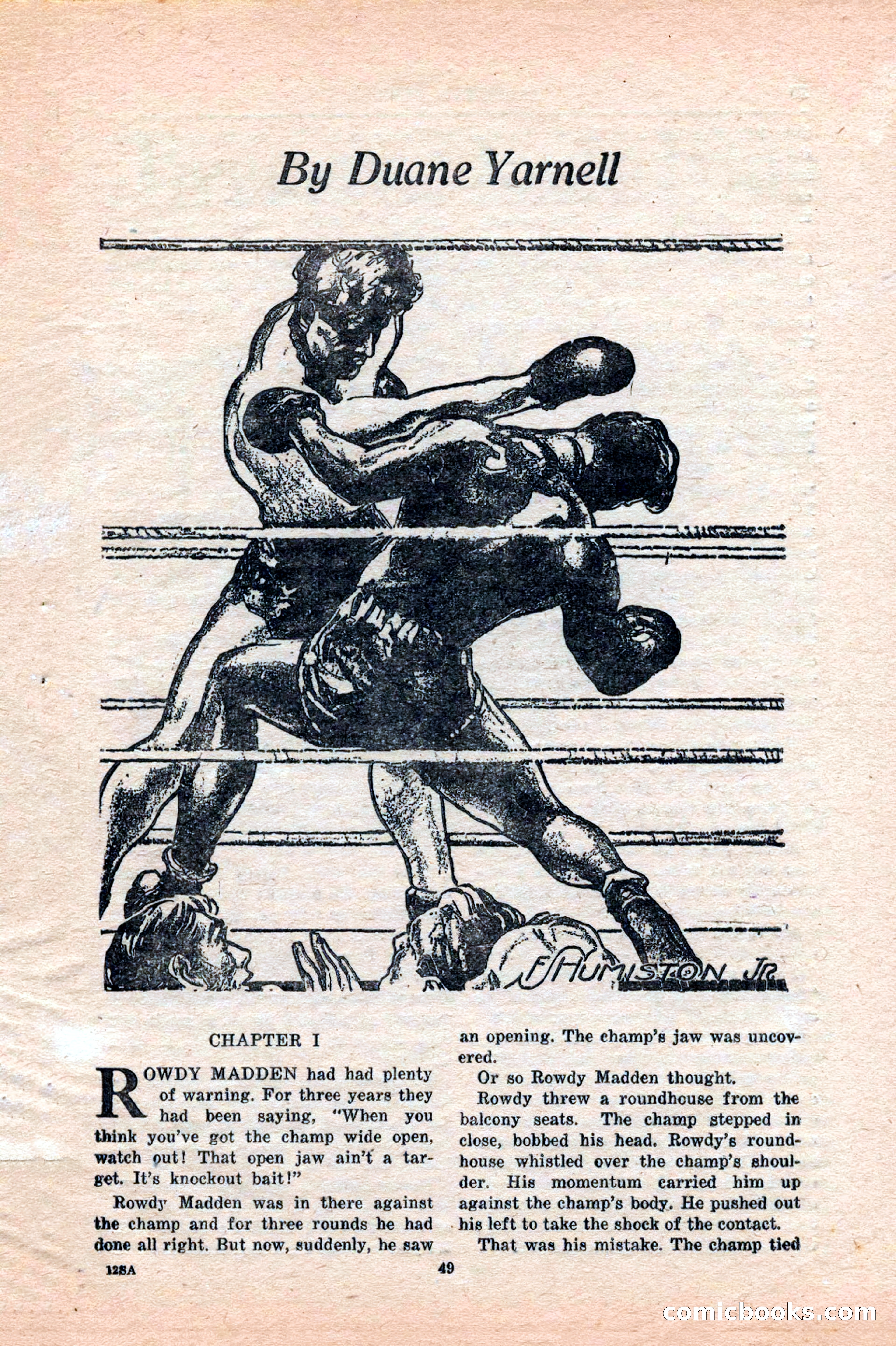 12 Sports Aces, January 1943 — page 51: Pulp Fiction, 1943