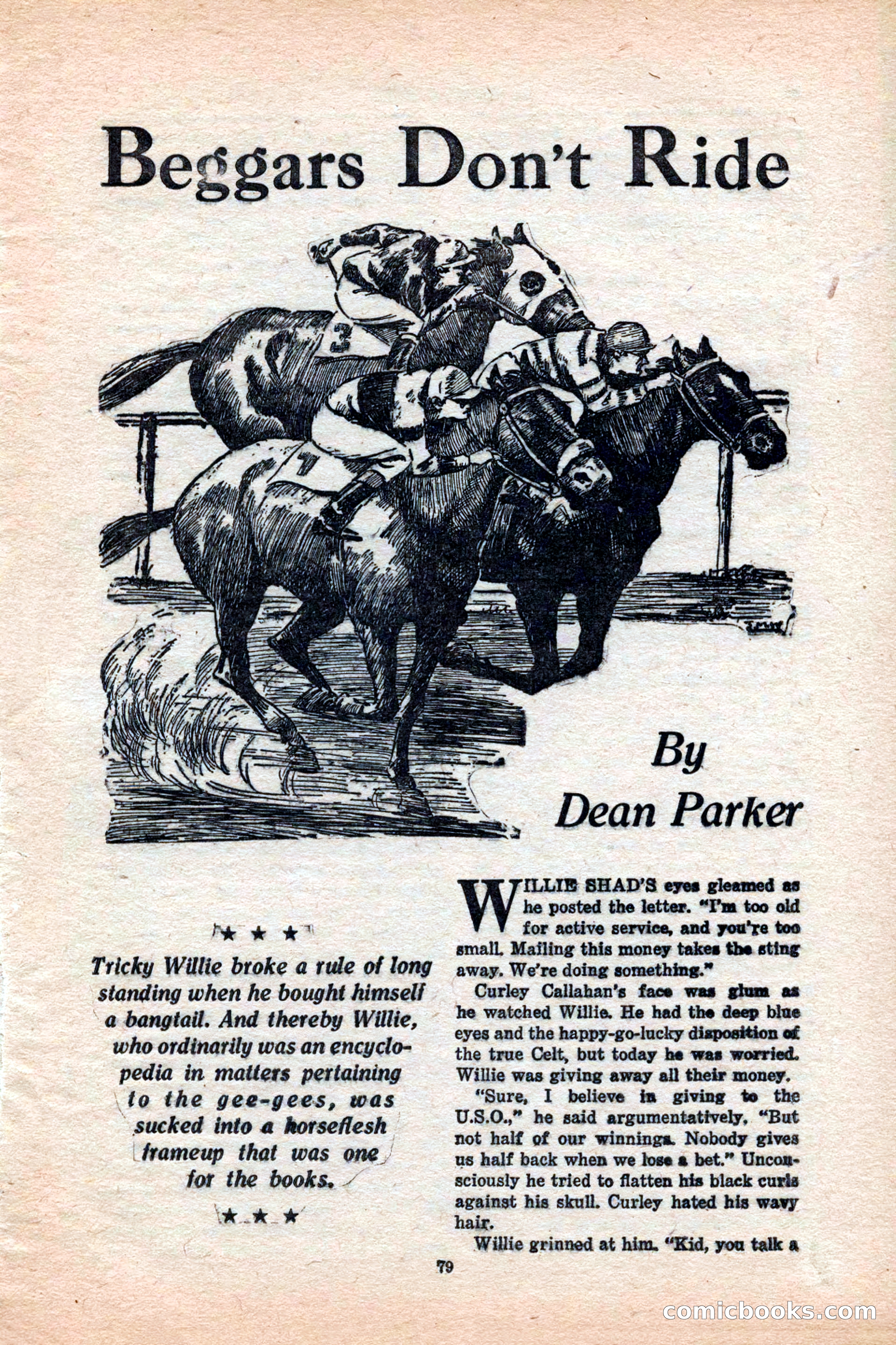 12 Sports Aces, January 1943 — page 81: Pulp Fiction, 1943