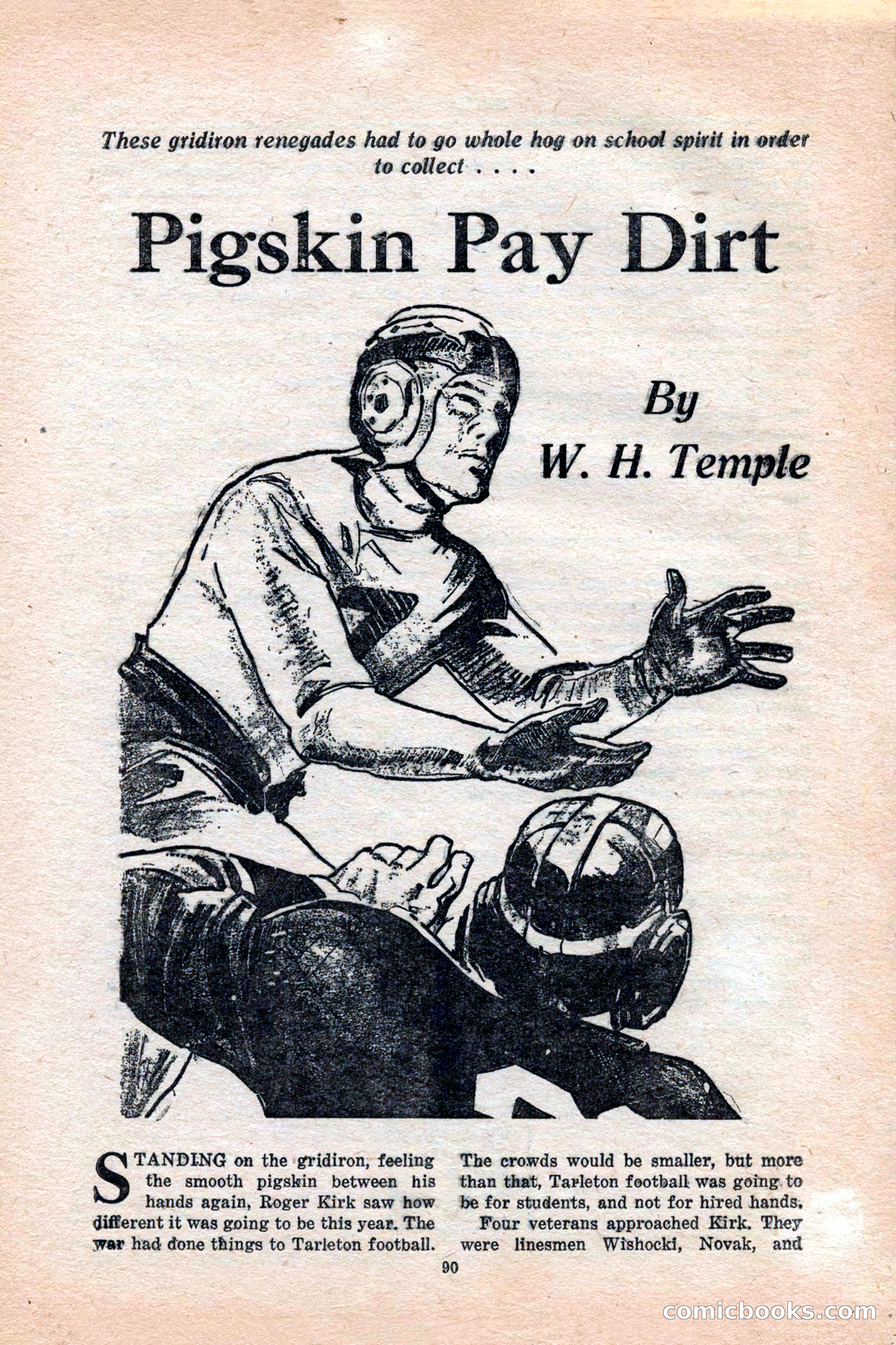 12 Sports Aces, January 1943 — page 92: Pulp Fiction, 1943