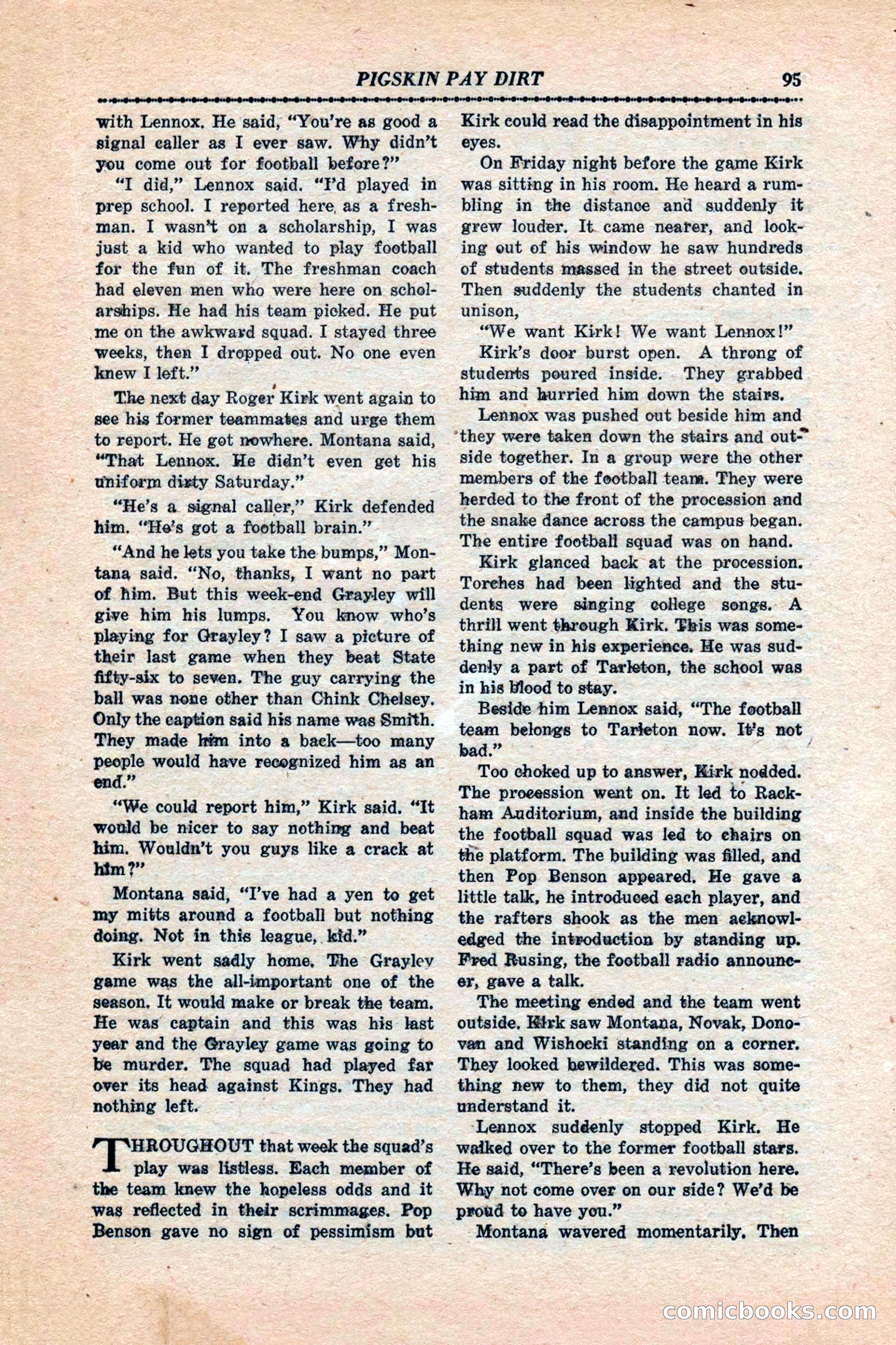 12 Sports Aces, January 1943 — page 97: Pulp Fiction, 1943
