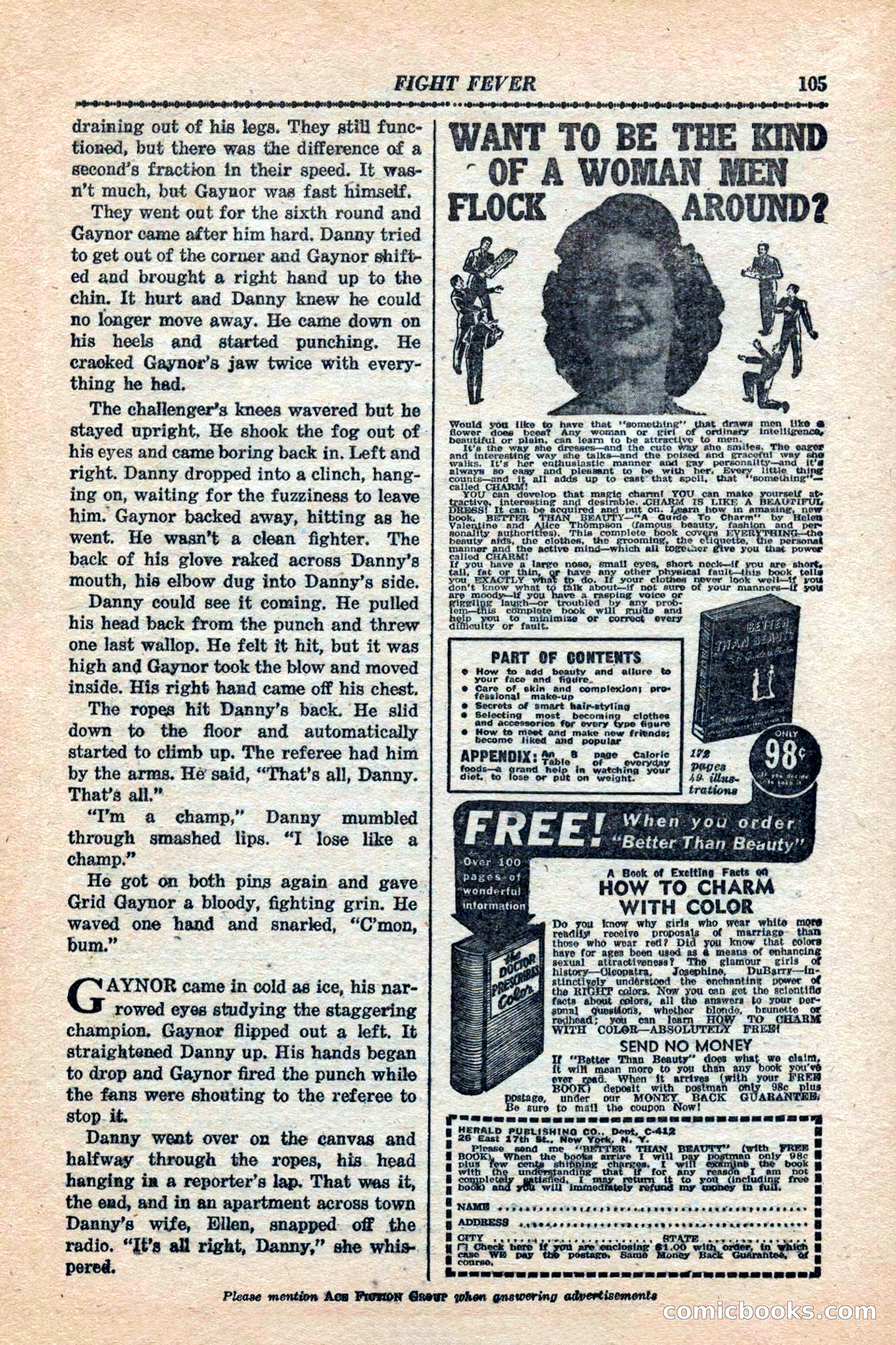 12 Sports Aces, January 1943 — page 107: Pulp Fiction, 1943
