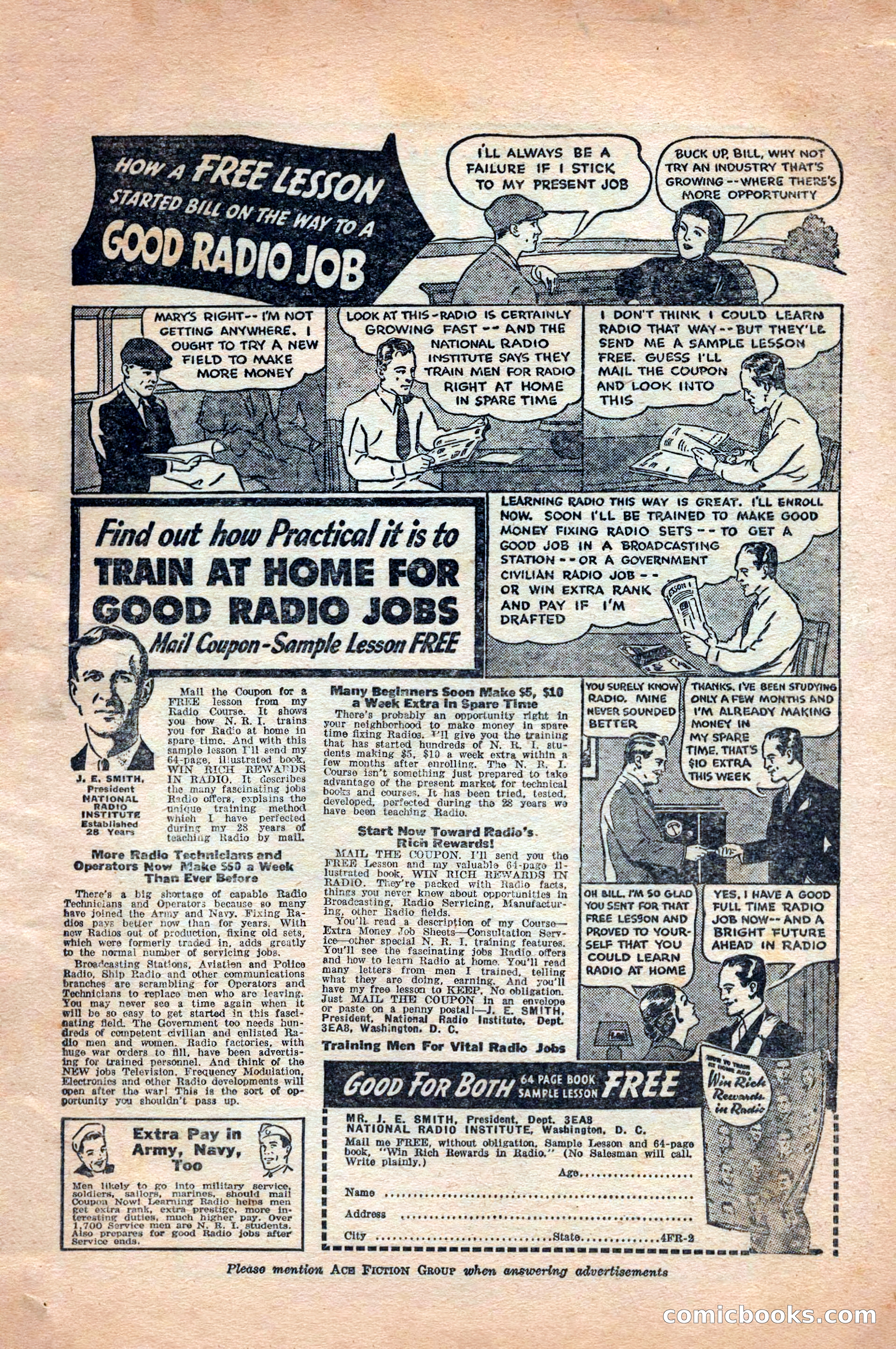 12 Sports Aces, May 1943 — page 3: Pulp Fiction, 1943