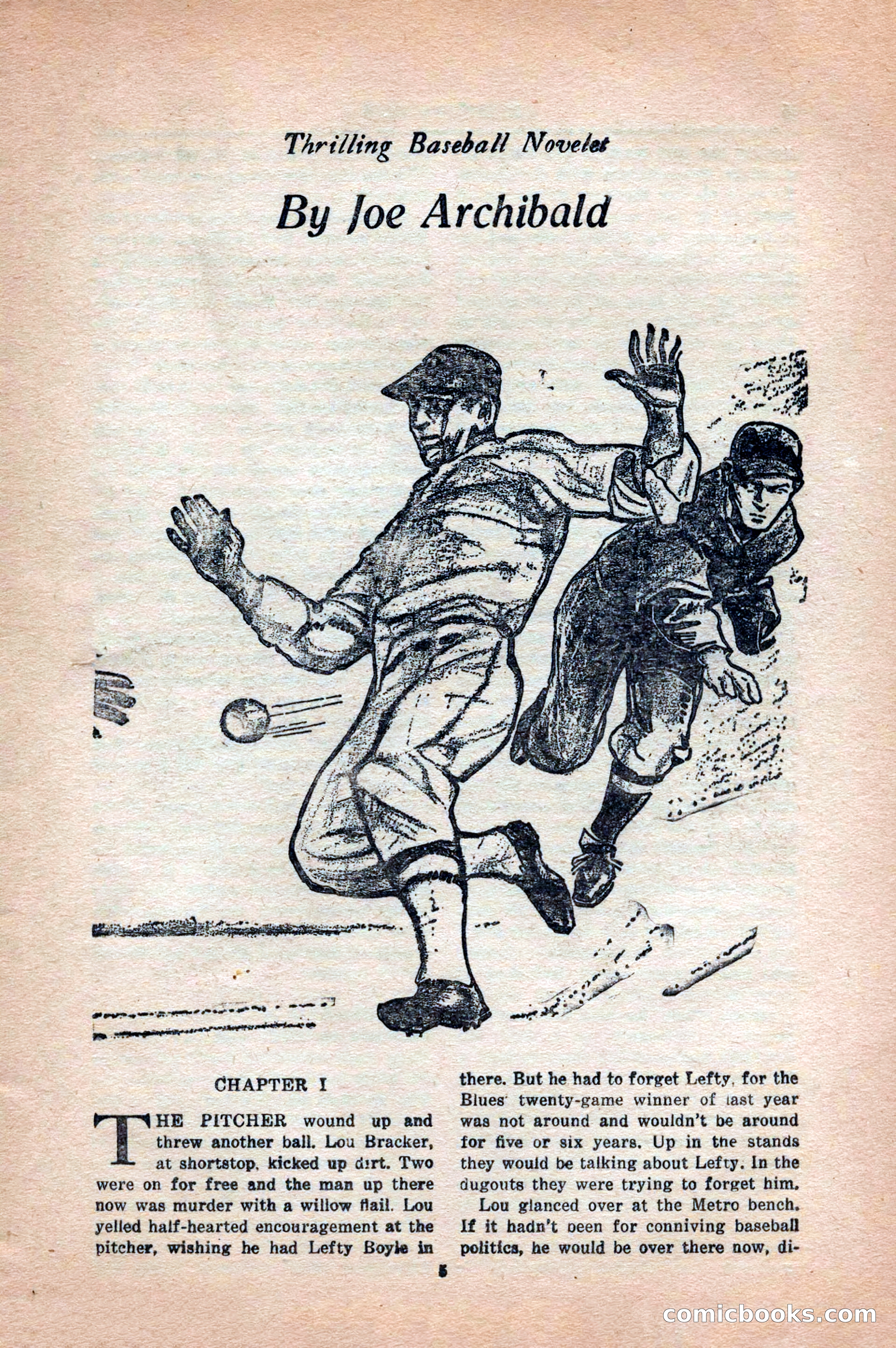 12 Sports Aces, May 1943 — page 7: Pulp Fiction, 1943
