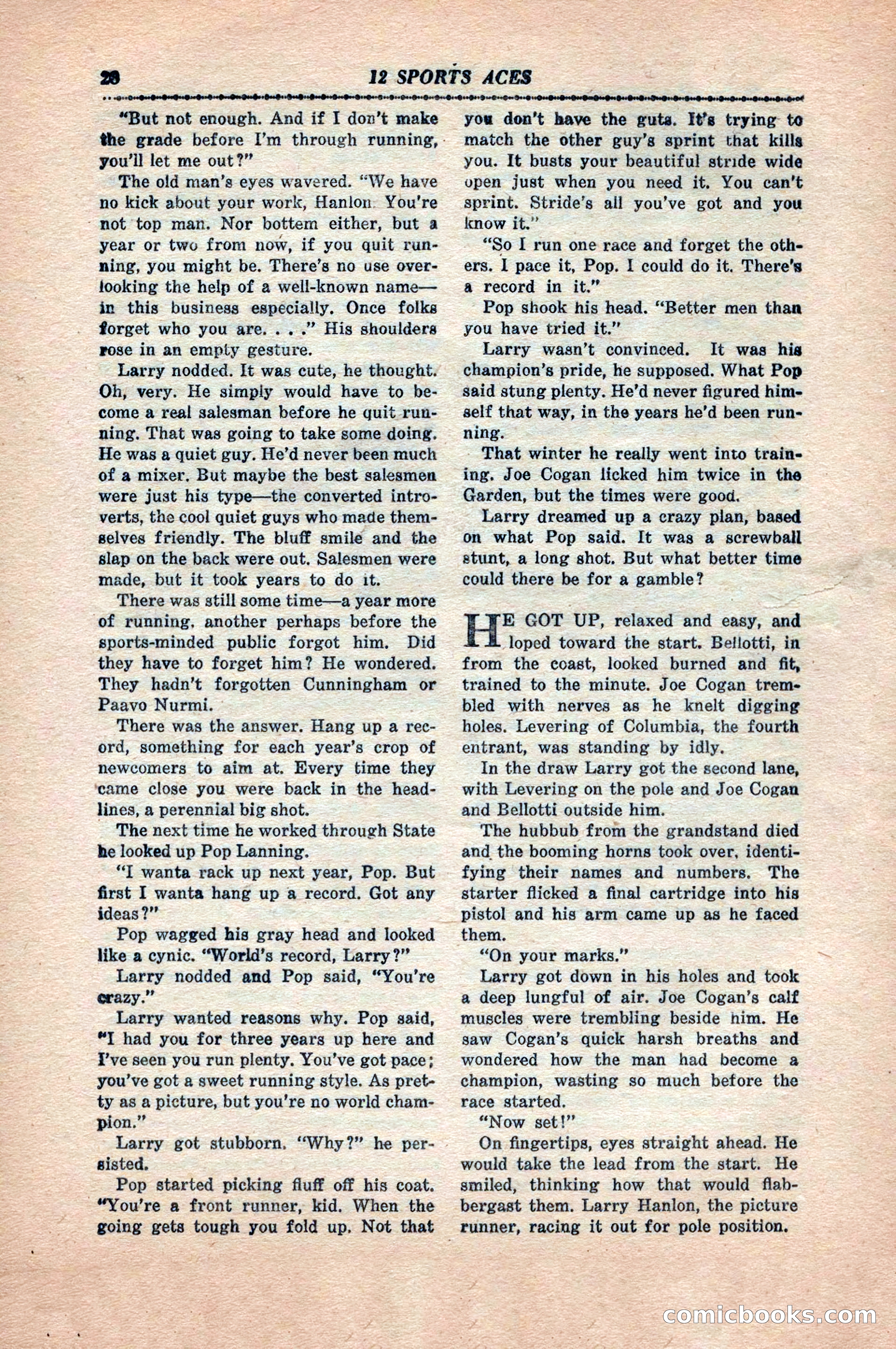 12 Sports Aces, May 1943 — page 30: Pulp Fiction, 1943