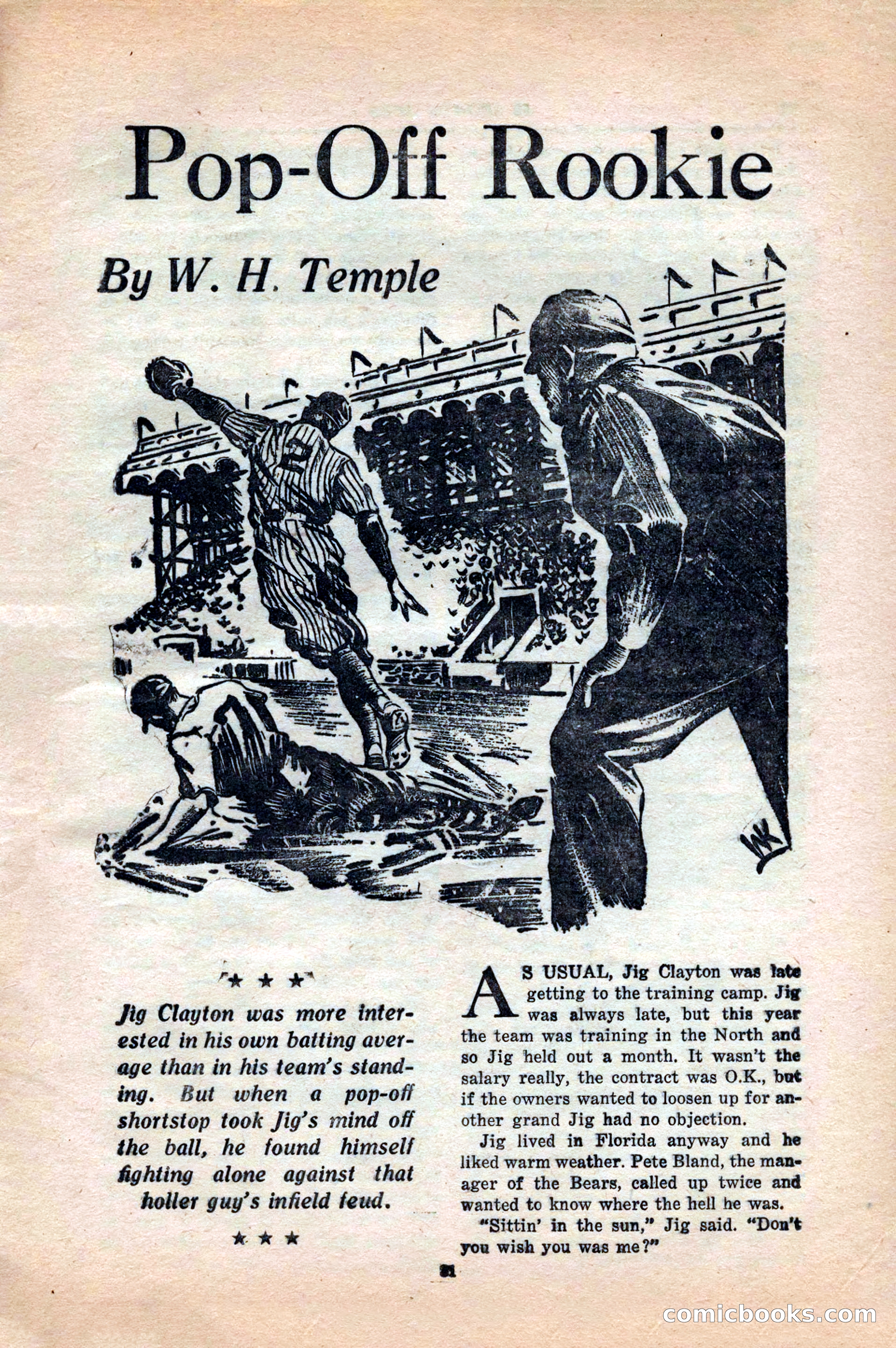 12 Sports Aces, May 1943 — page 33: Pulp Fiction, 1943