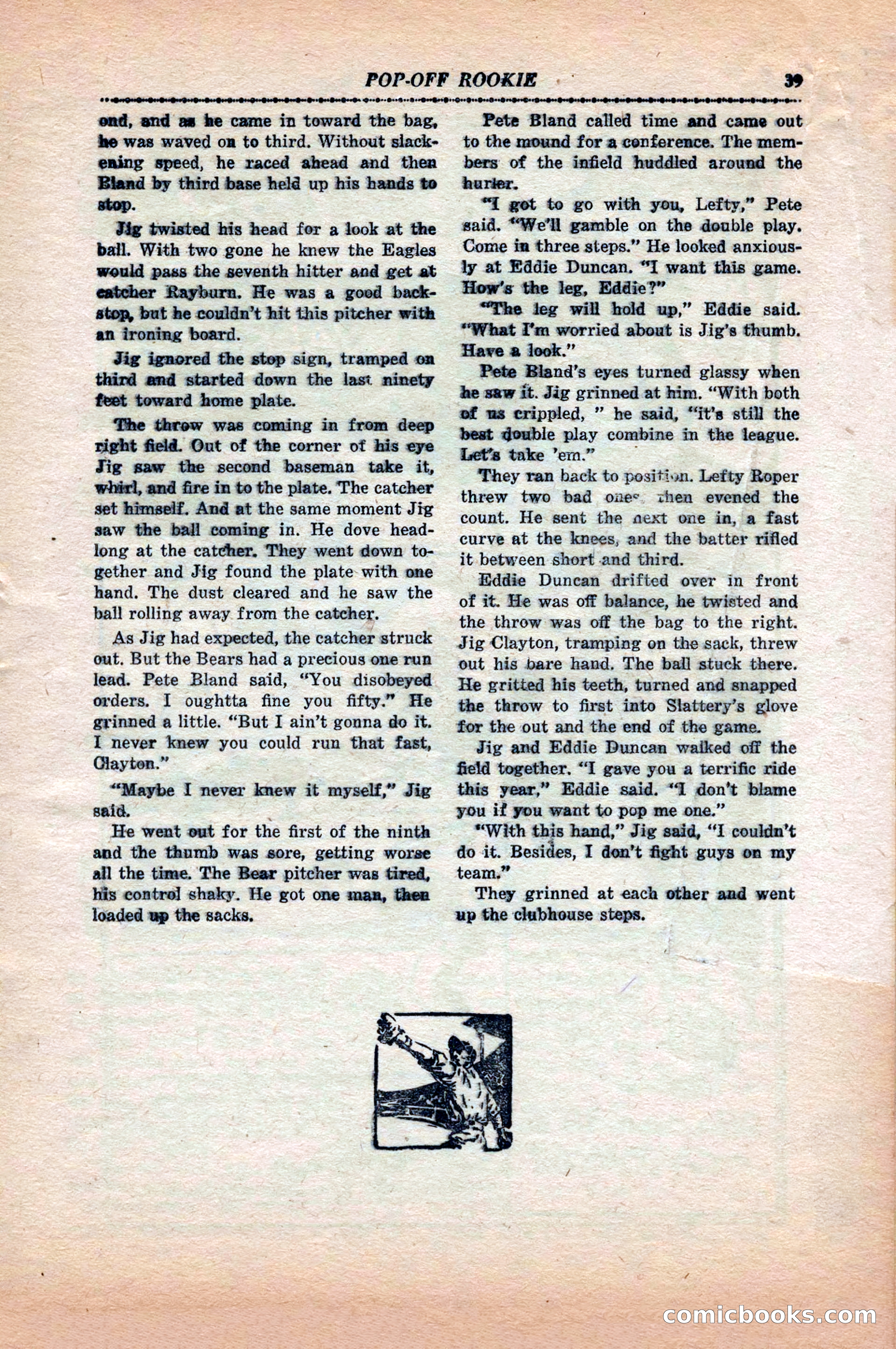 12 Sports Aces, May 1943 — page 41: Pulp Fiction, 1943