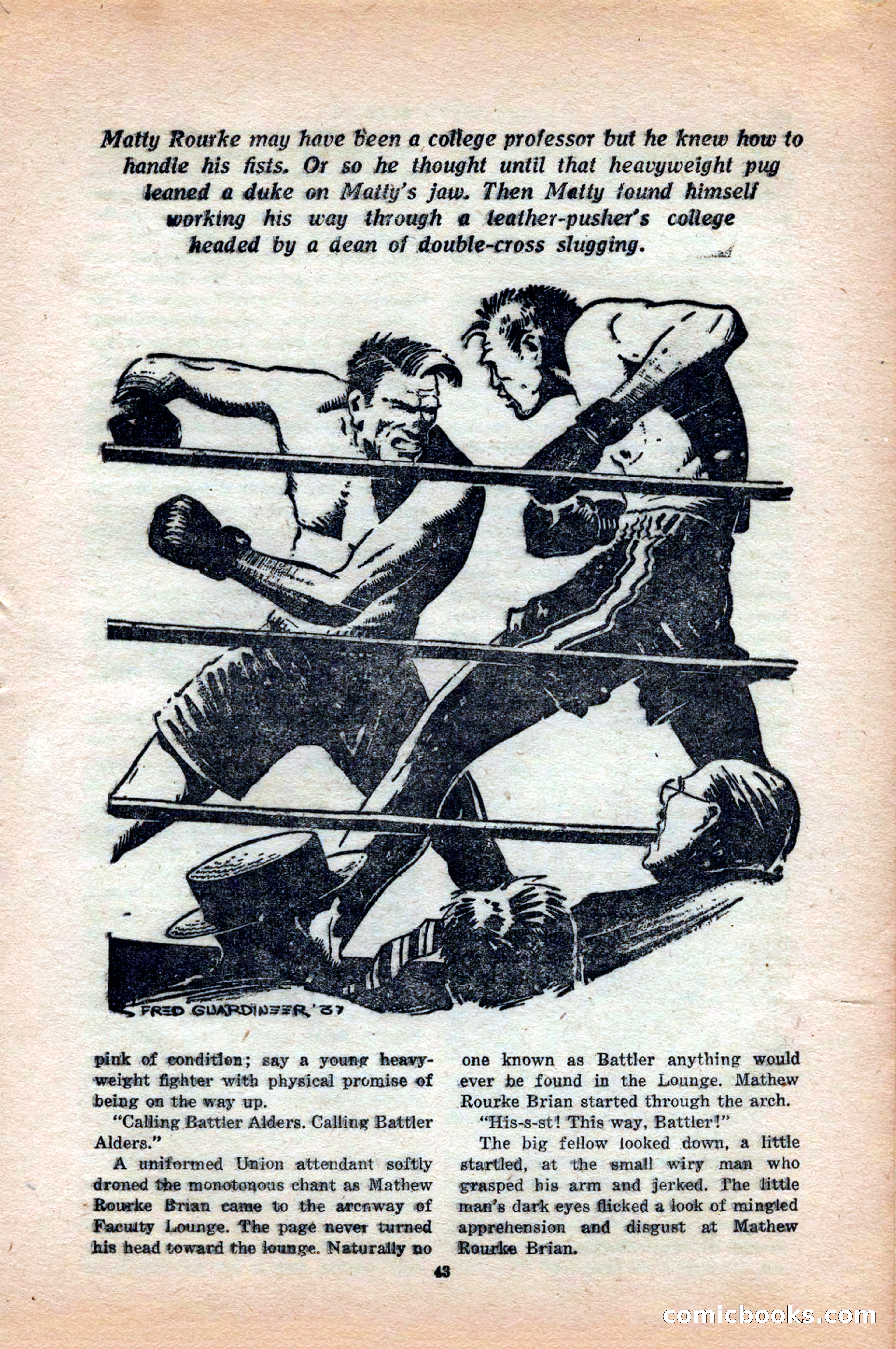 12 Sports Aces, May 1943 — page 45: Pulp Fiction, 1943