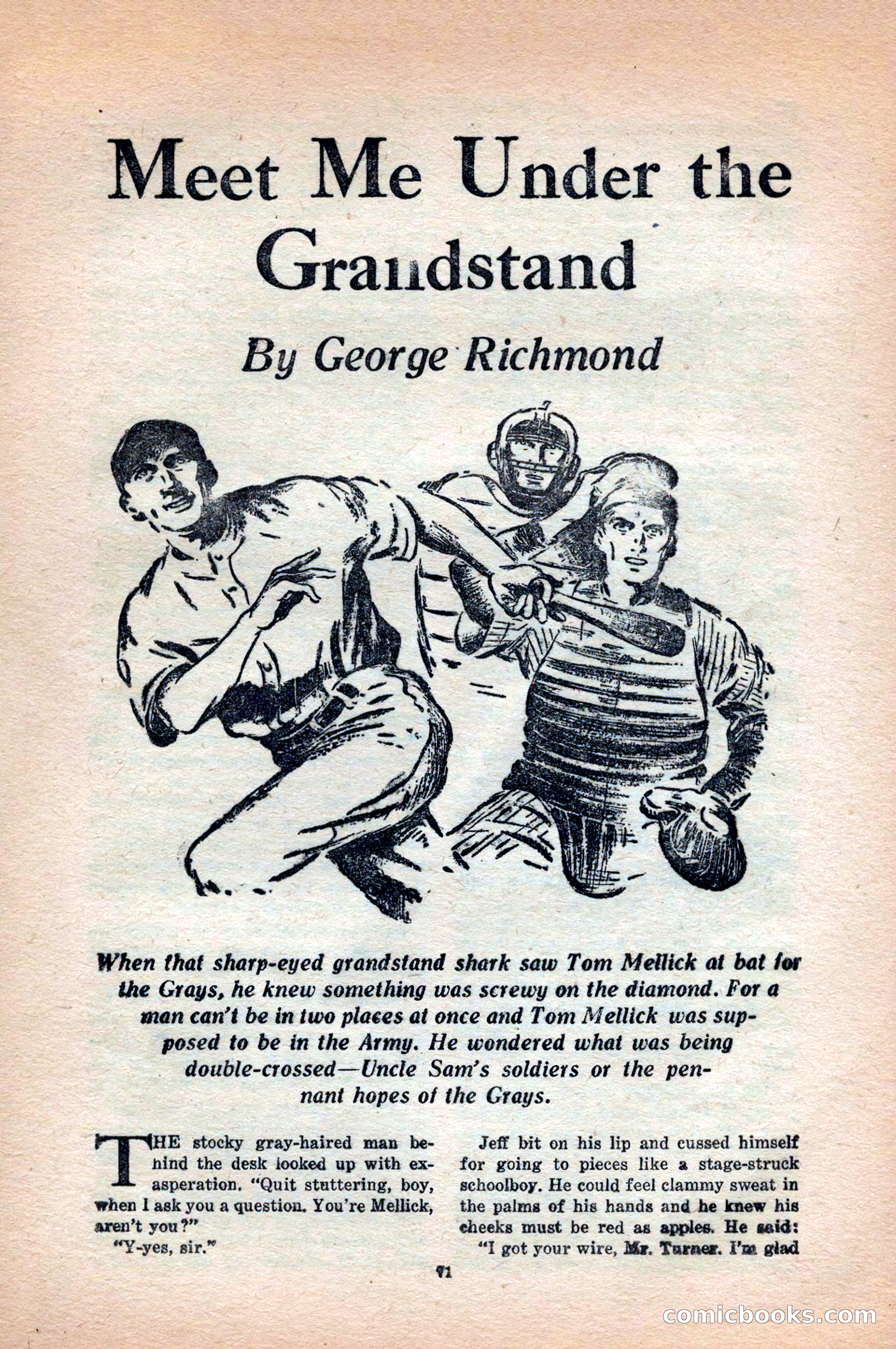 12 Sports Aces, May 1943 — page 73: Pulp Fiction, 1943