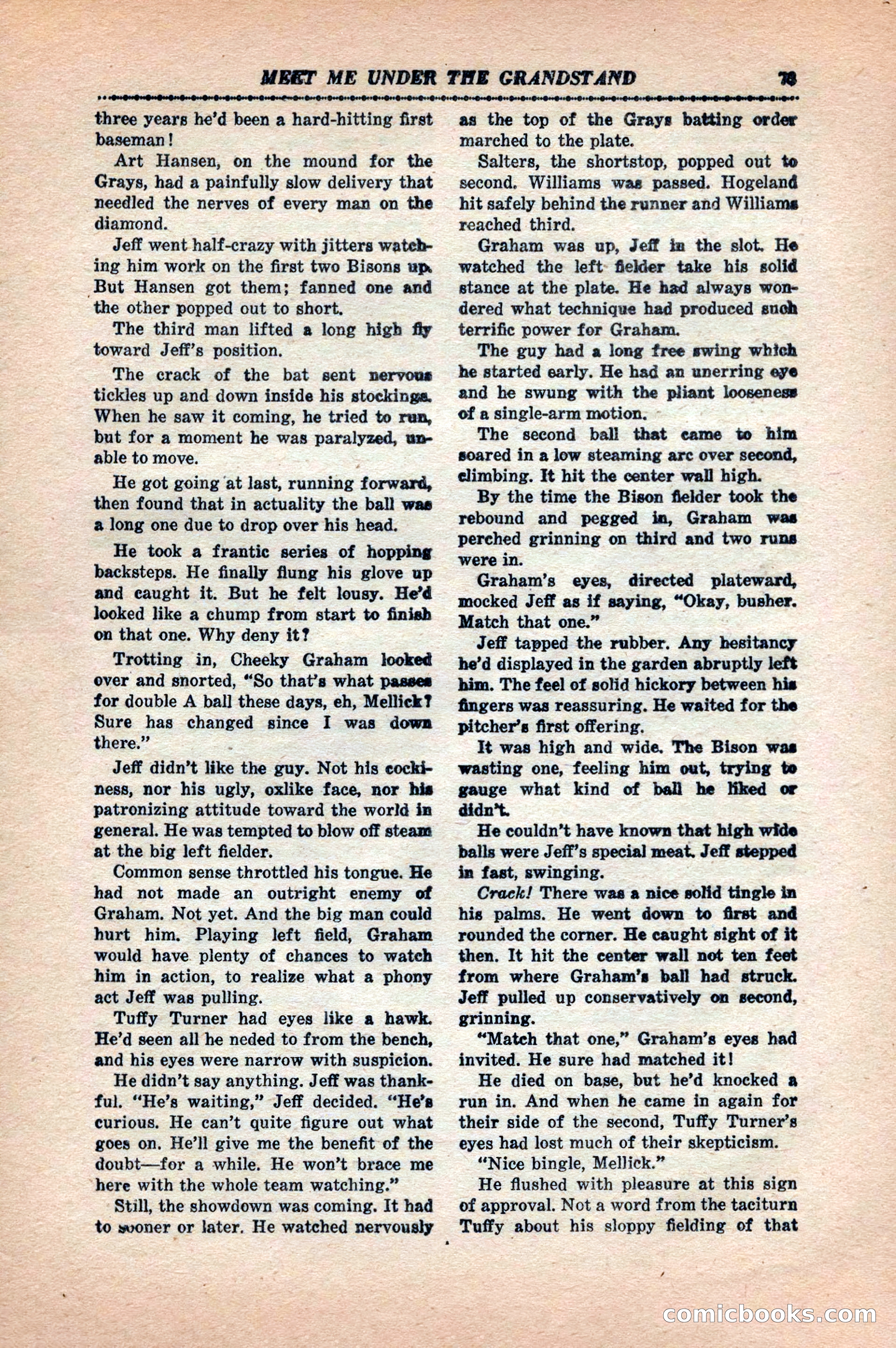 12 Sports Aces, May 1943 — page 75: Pulp Fiction, 1943