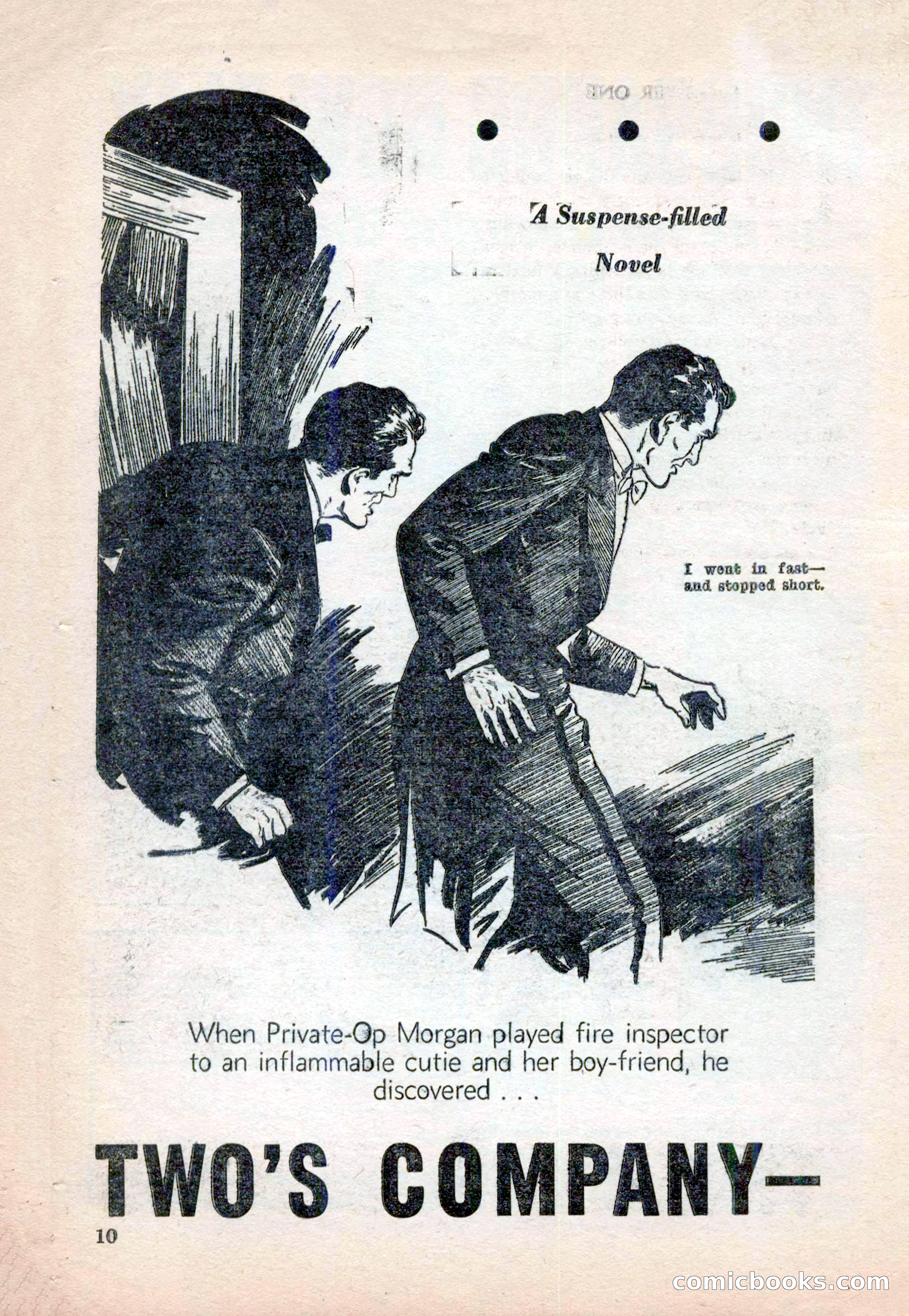 15 Story Detective, April 1950 — page 10: Pulp Fiction, 1950