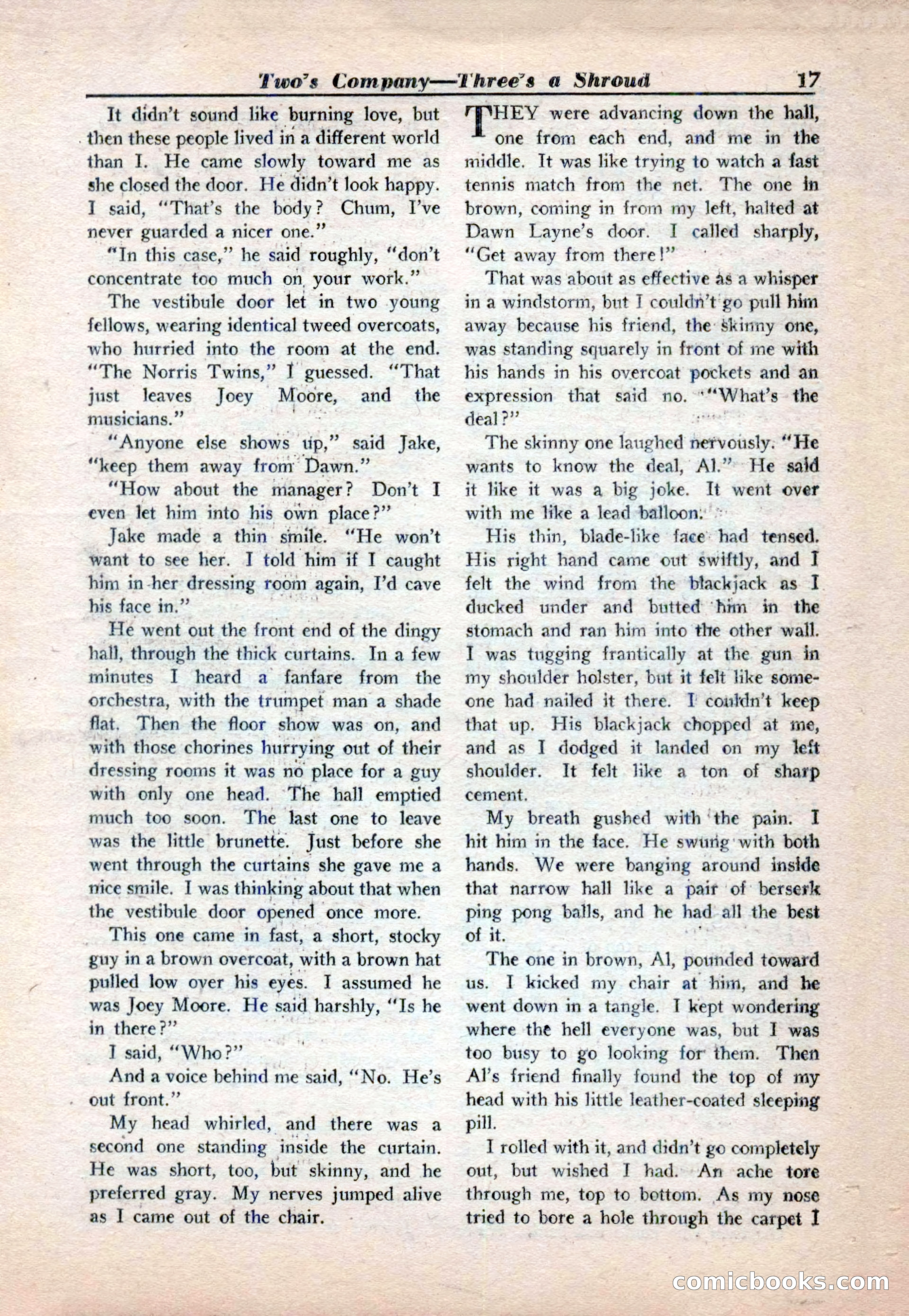 15 Story Detective, April 1950 — page 17: Pulp Fiction, 1950