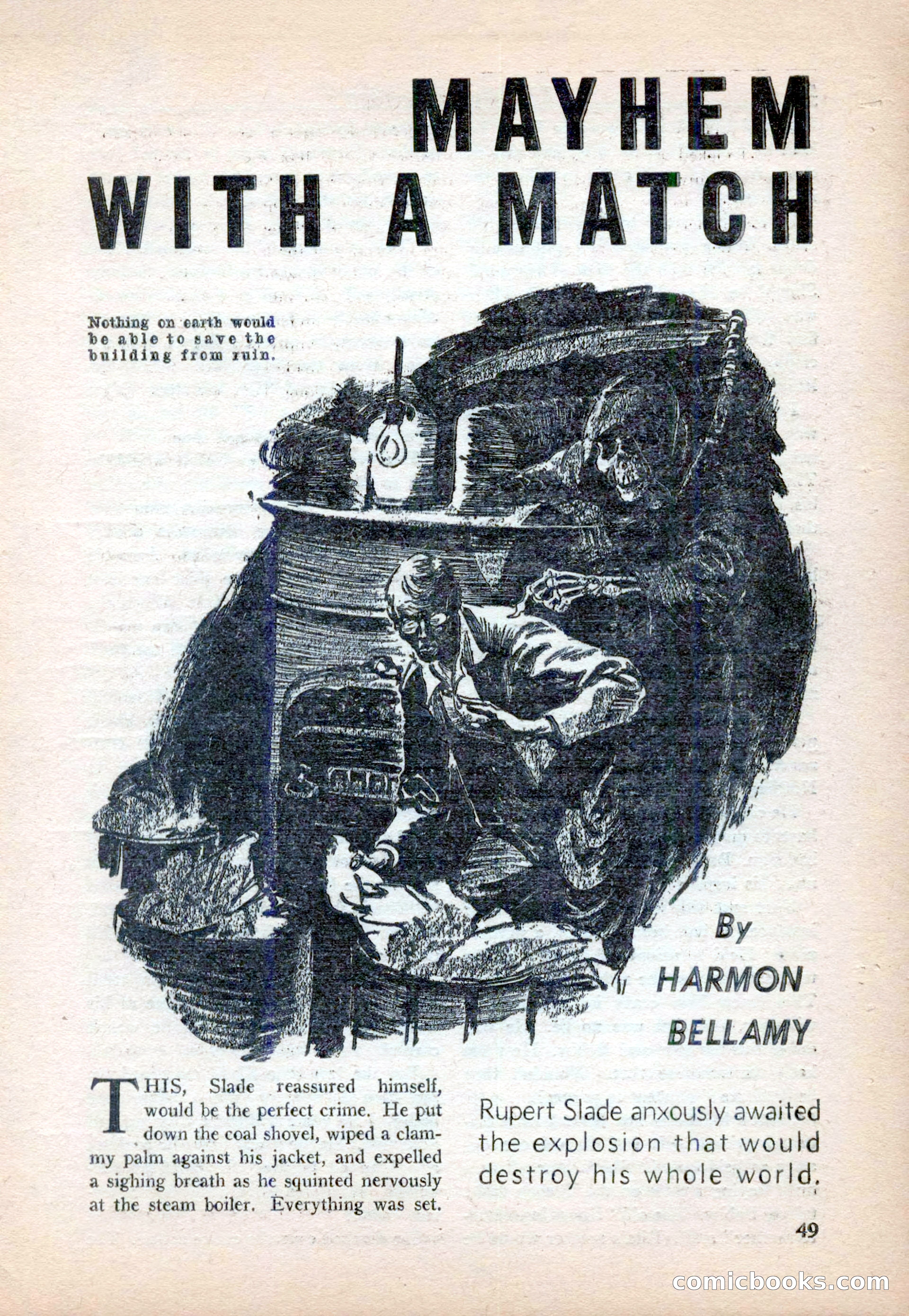 15 Story Detective, April 1950 — page 49: Pulp Fiction, 1950