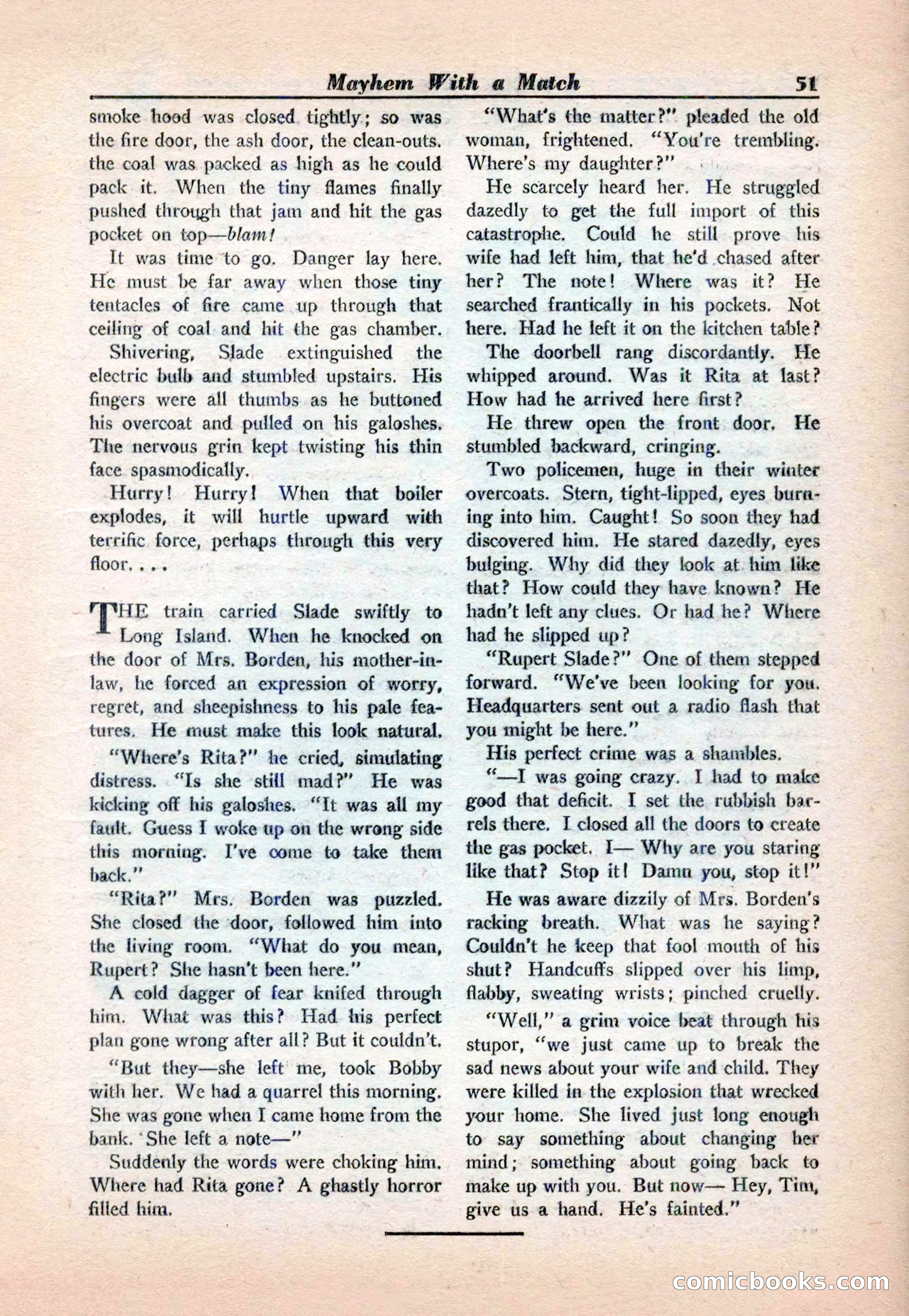 15 Story Detective, April 1950 — page 51: Pulp Fiction, 1950