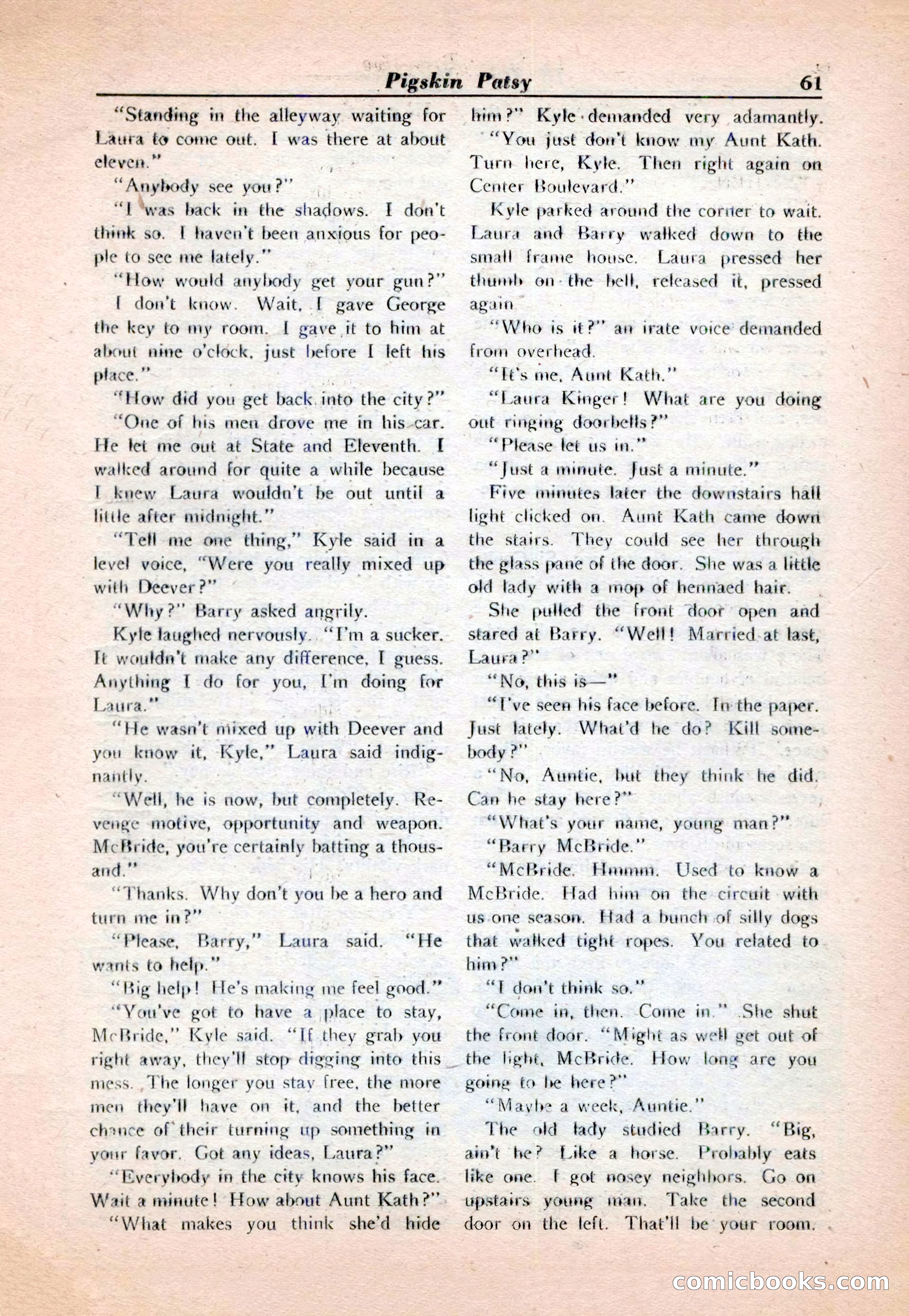 15 Story Detective, April 1950 — page 61: Pulp Fiction, 1950