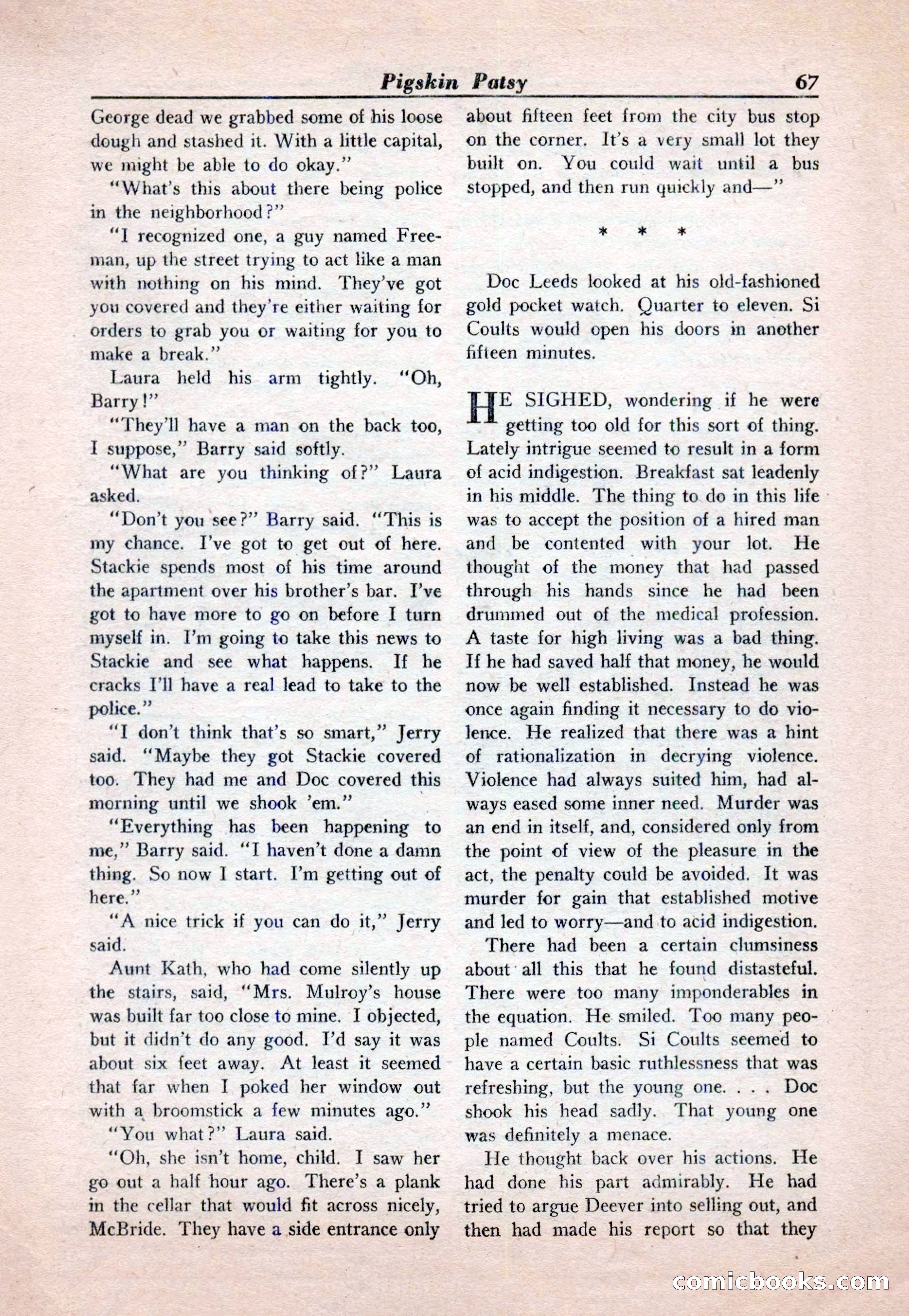 15 Story Detective, April 1950 — page 67: Pulp Fiction, 1950