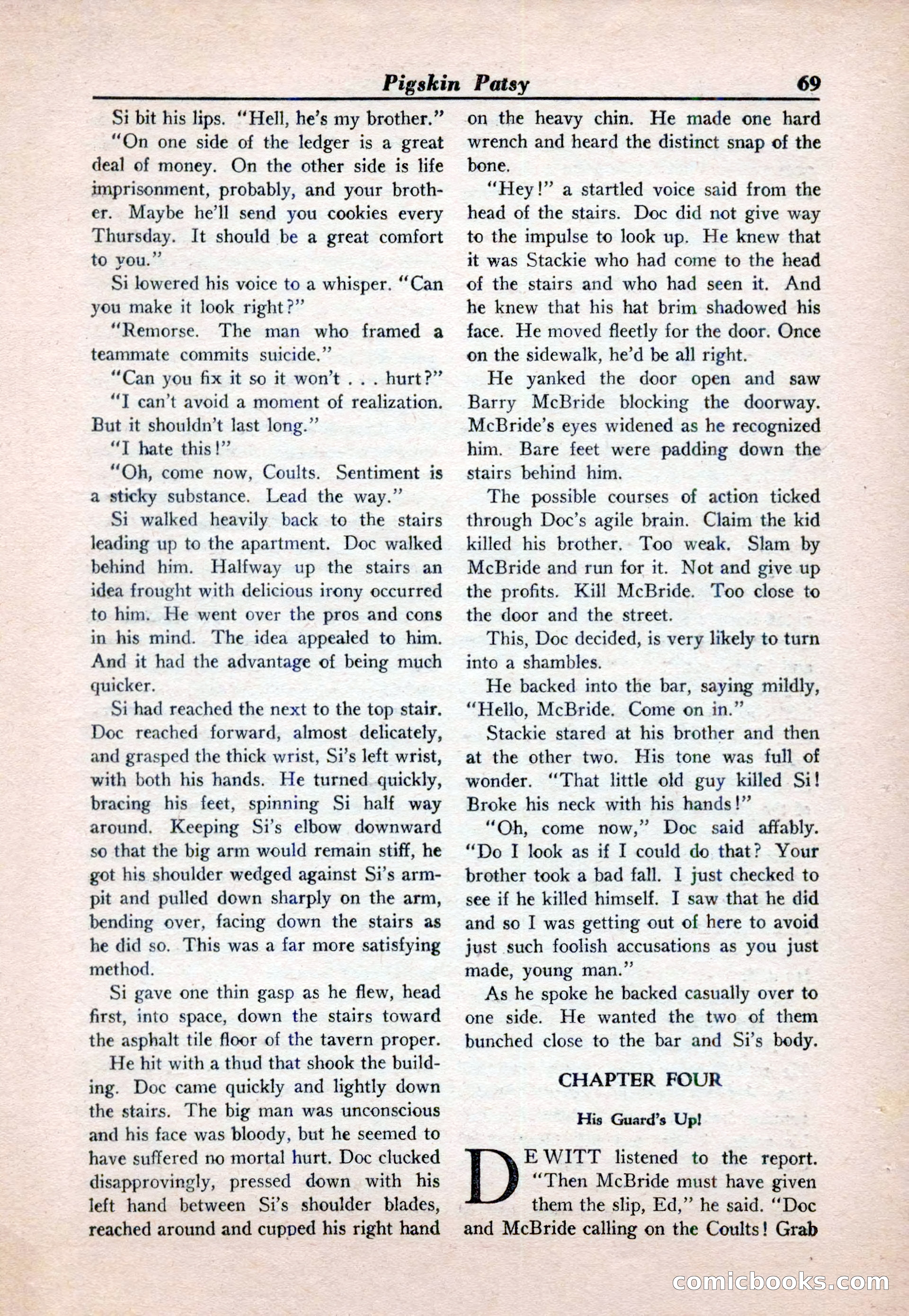 15 Story Detective, April 1950 — page 69: Pulp Fiction, 1950