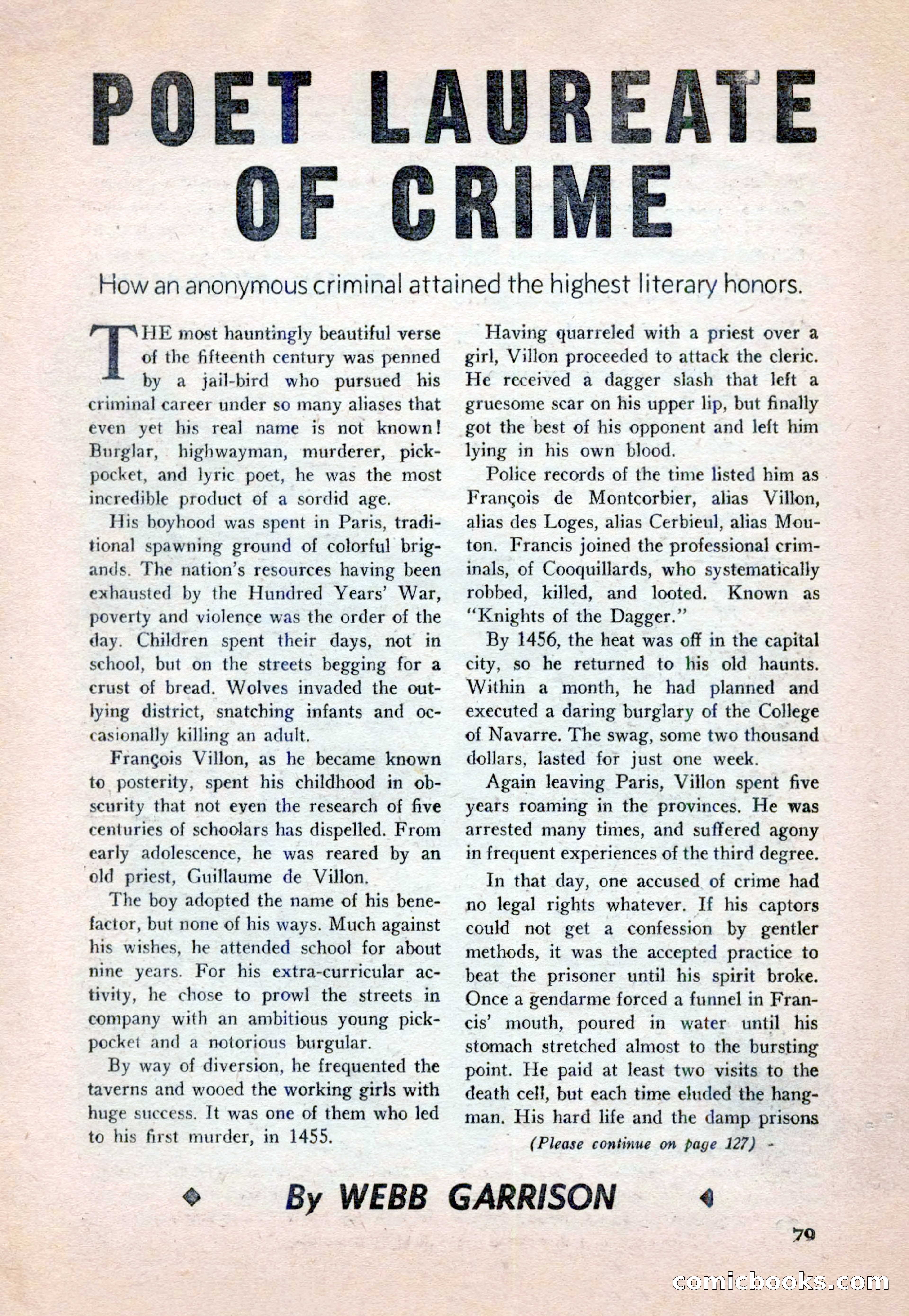 15 Story Detective, April 1950 — page 79: Pulp Fiction, 1950