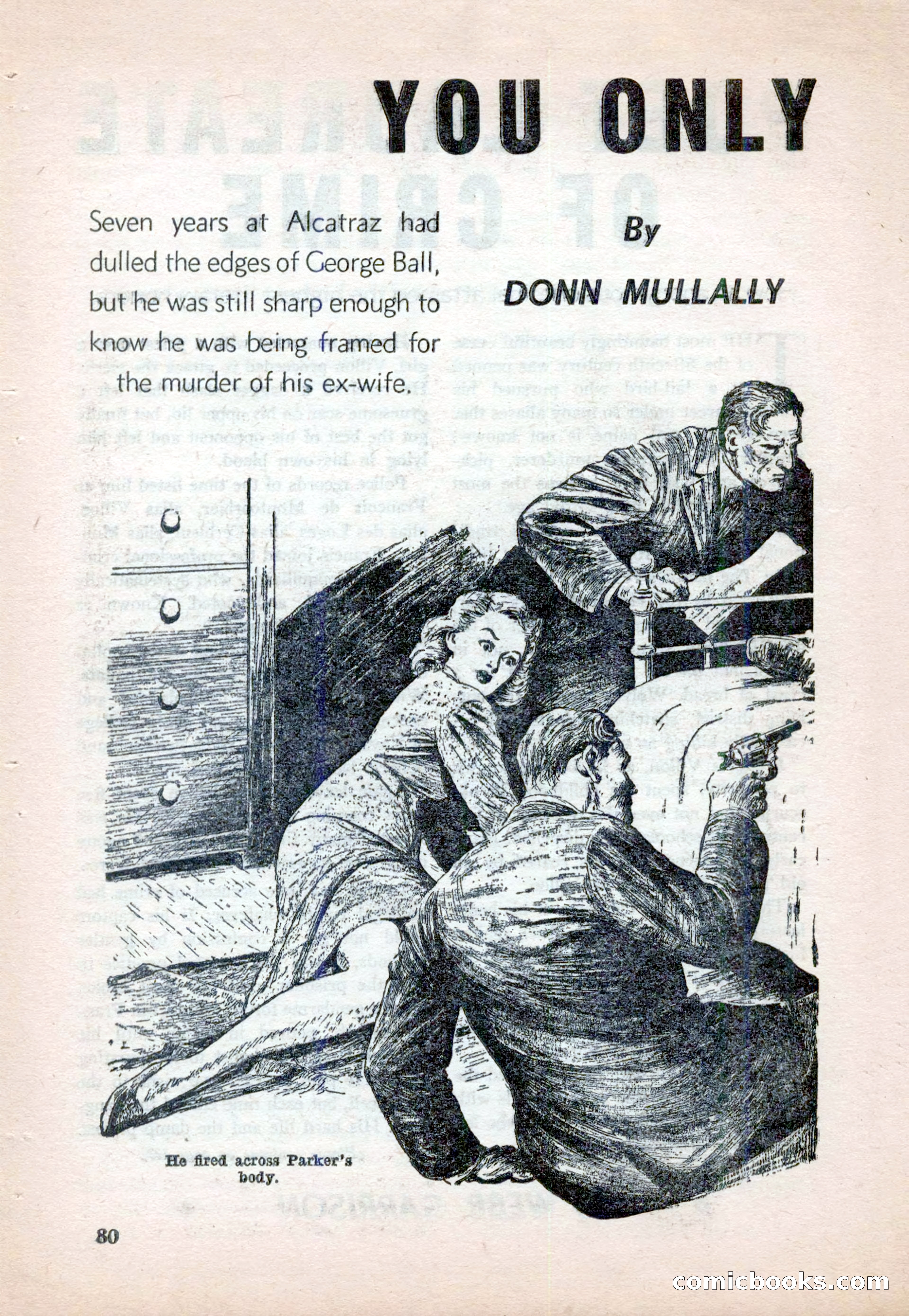 15 Story Detective, April 1950 — page 80: Pulp Fiction, 1950