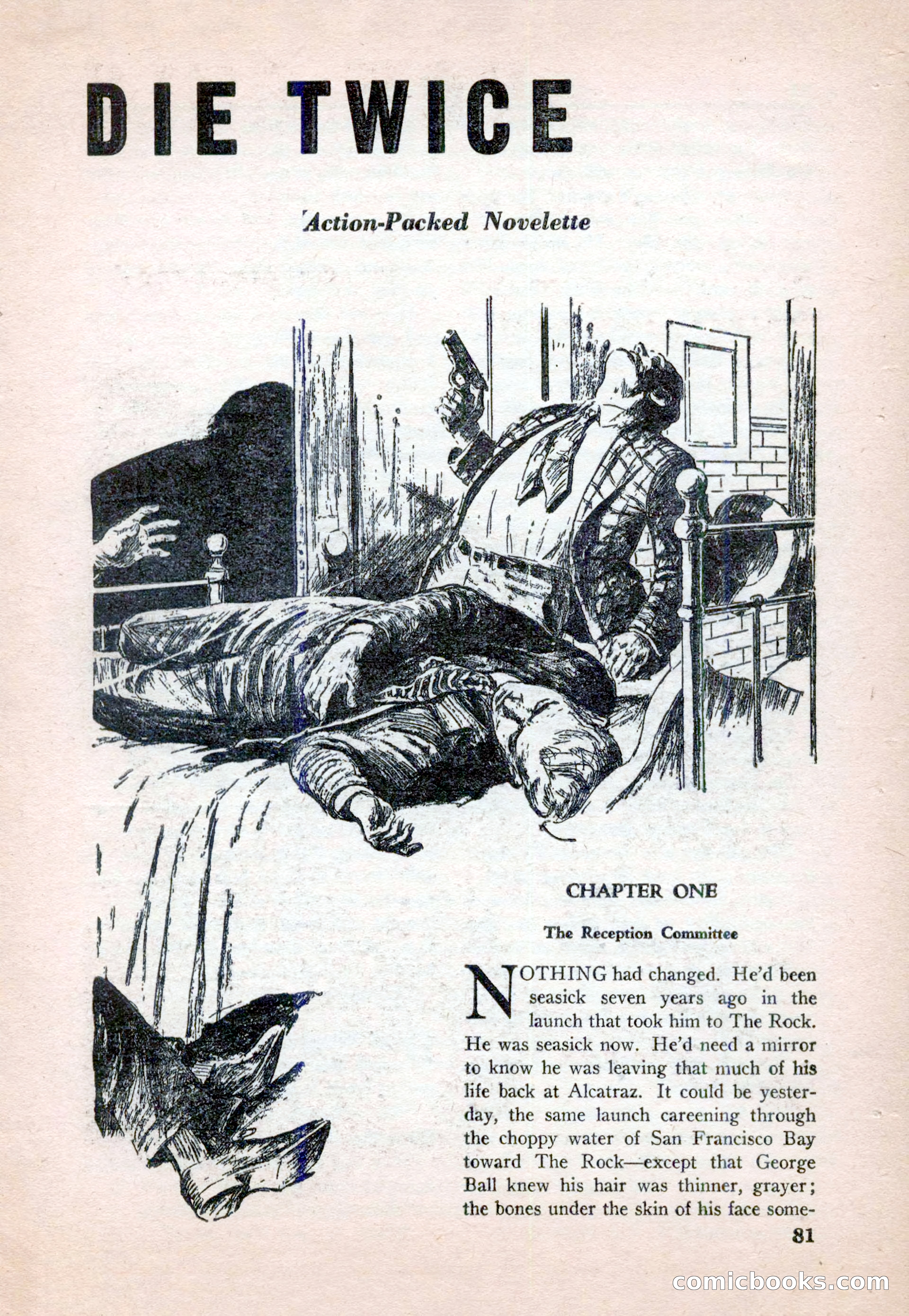 15 Story Detective, April 1950 — page 81: Pulp Fiction, 1950