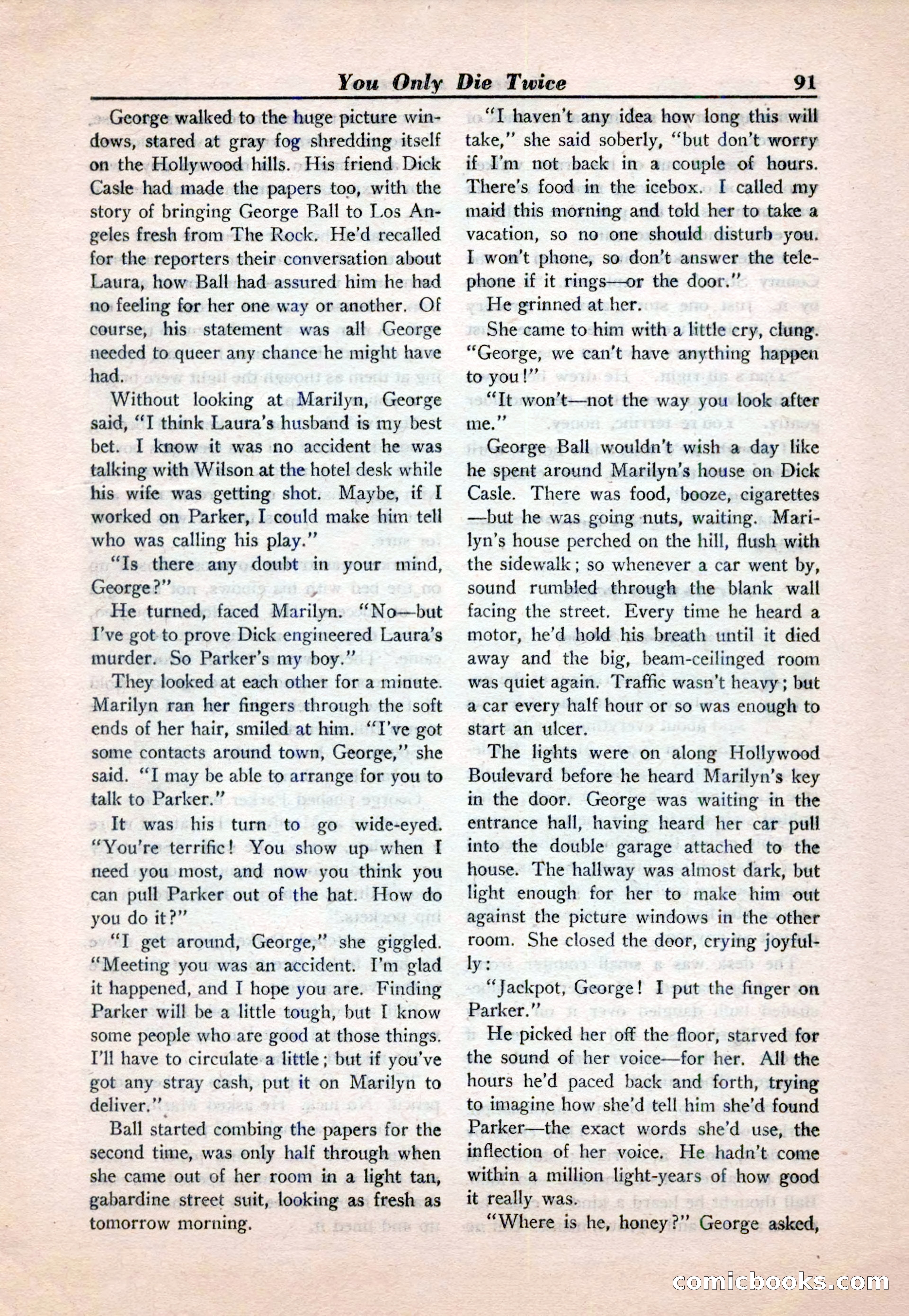 15 Story Detective, April 1950 — page 91: Pulp Fiction, 1950