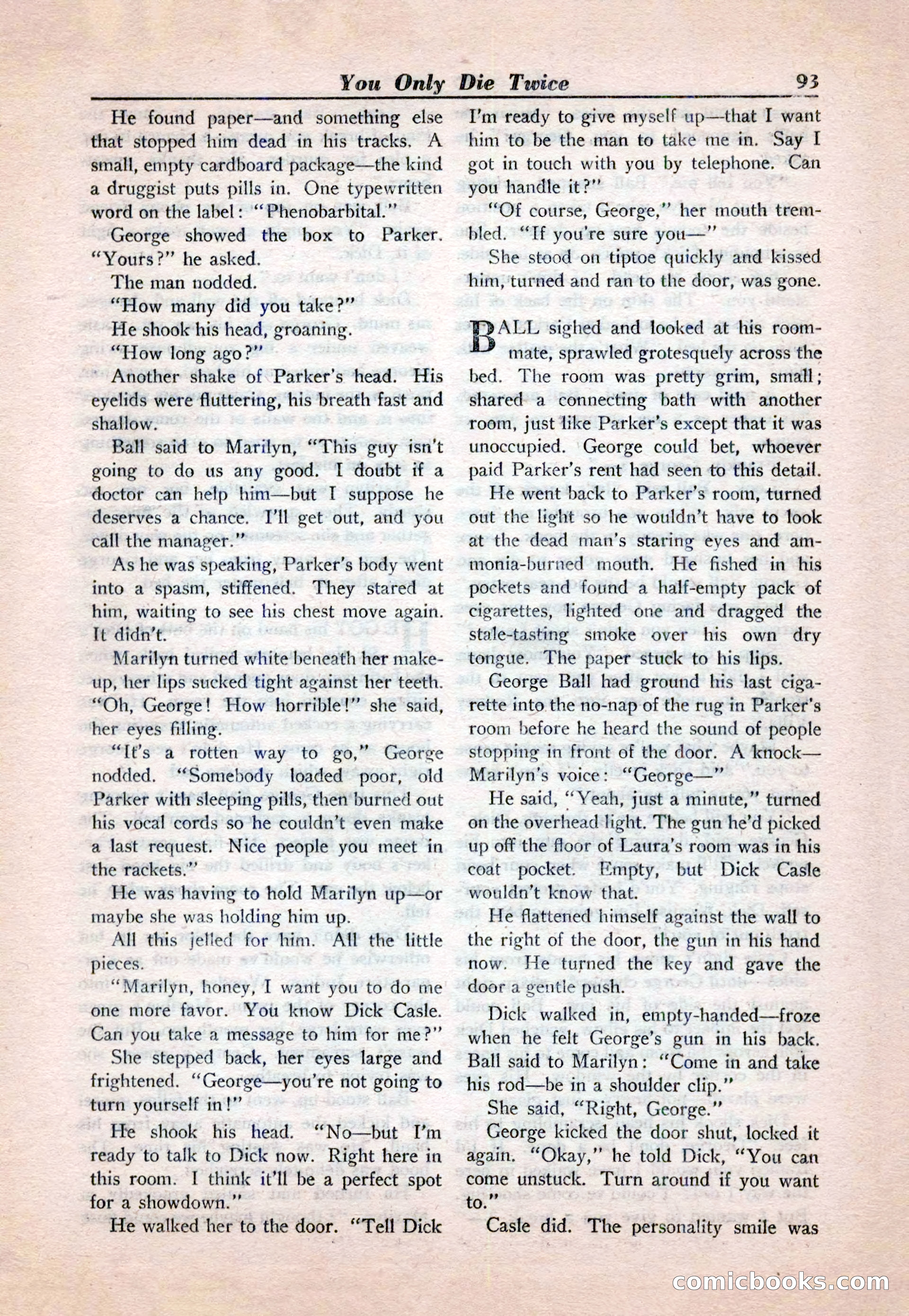 15 Story Detective, April 1950 — page 93: Pulp Fiction, 1950