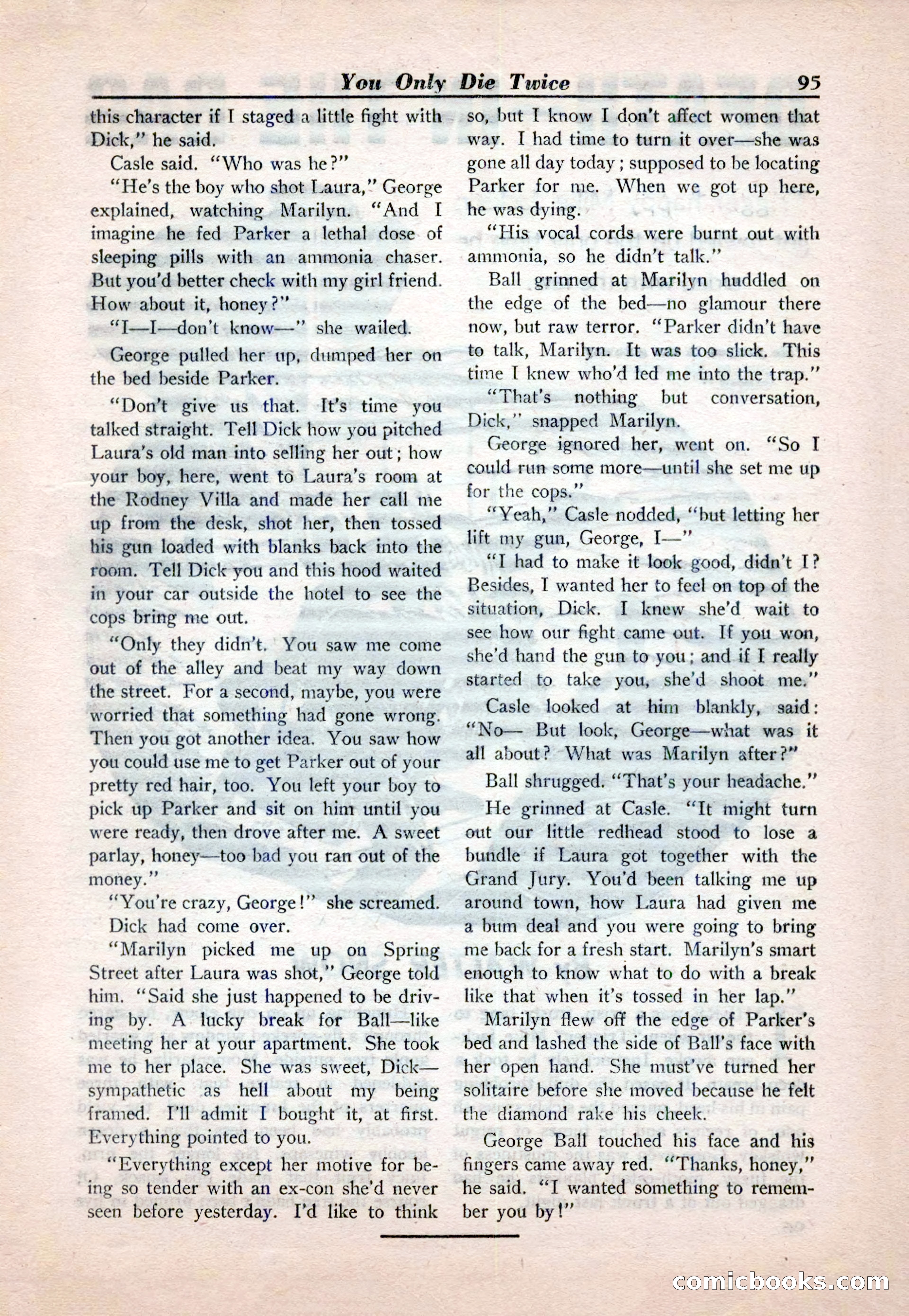 15 Story Detective, April 1950 — page 95: Pulp Fiction, 1950