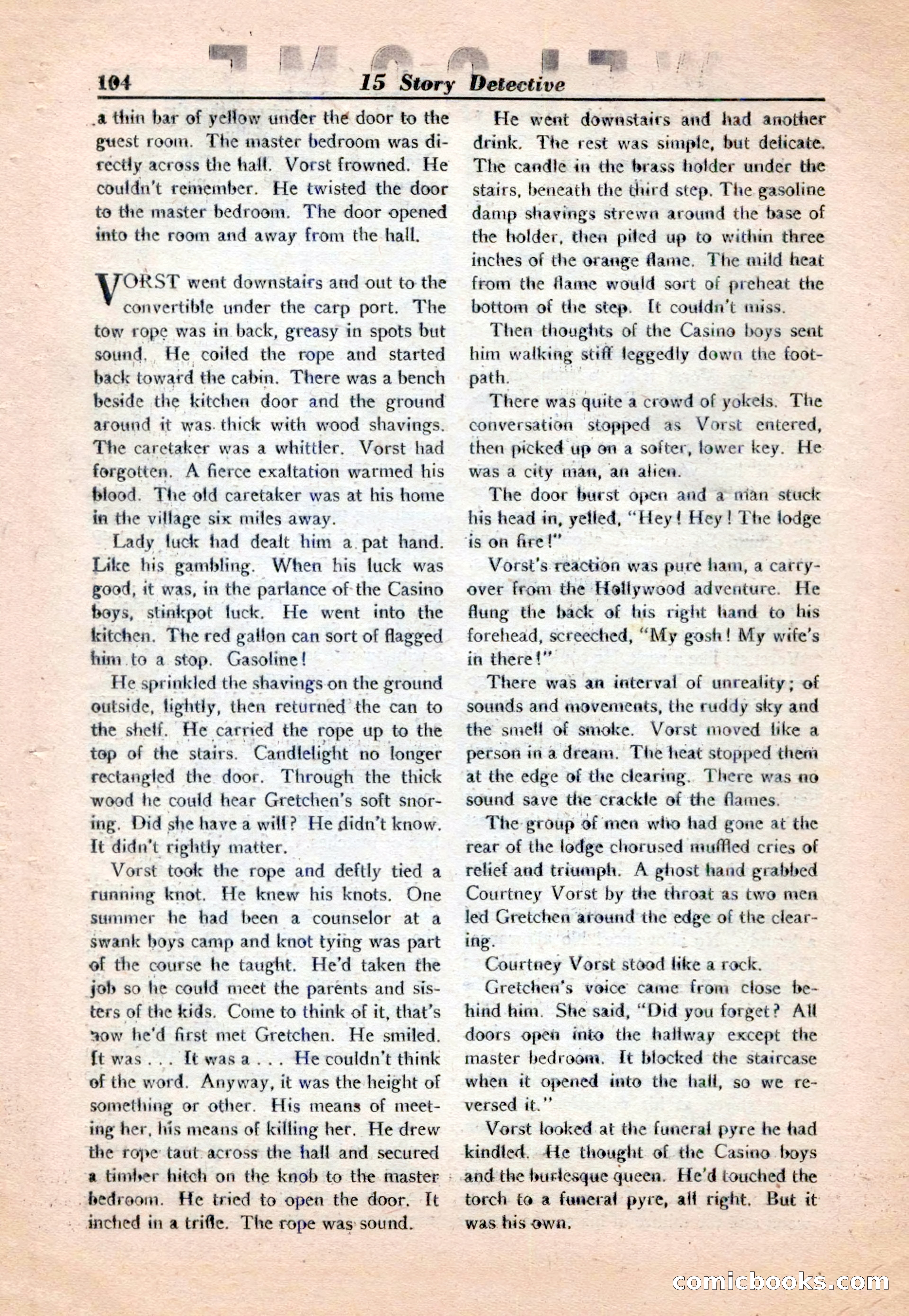 15 Story Detective, April 1950 — page 104: Pulp Fiction, 1950