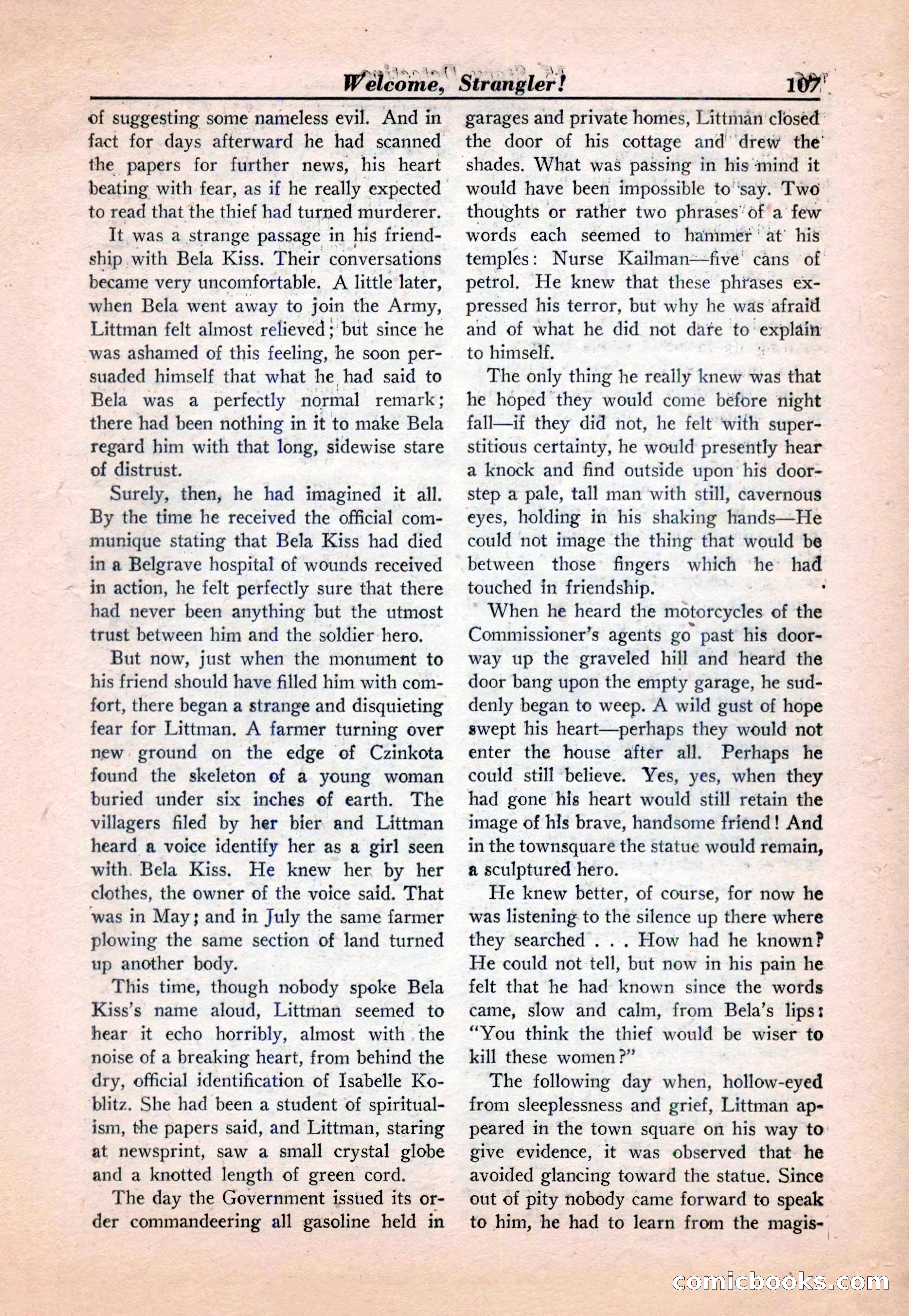 15 Story Detective, April 1950 — page 107: Pulp Fiction, 1950