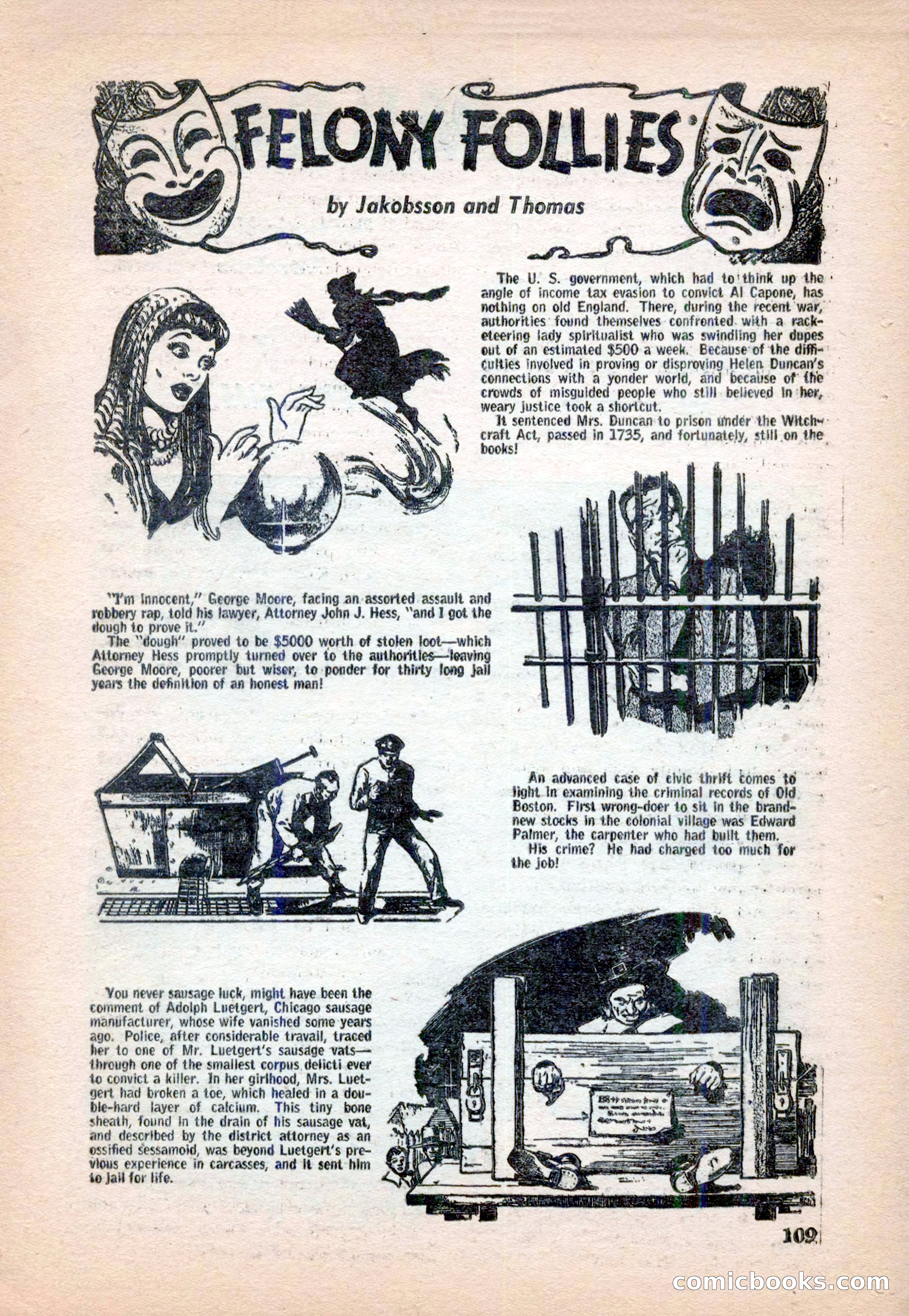 15 Story Detective, April 1950 — page 109: Pulp Fiction, 1950