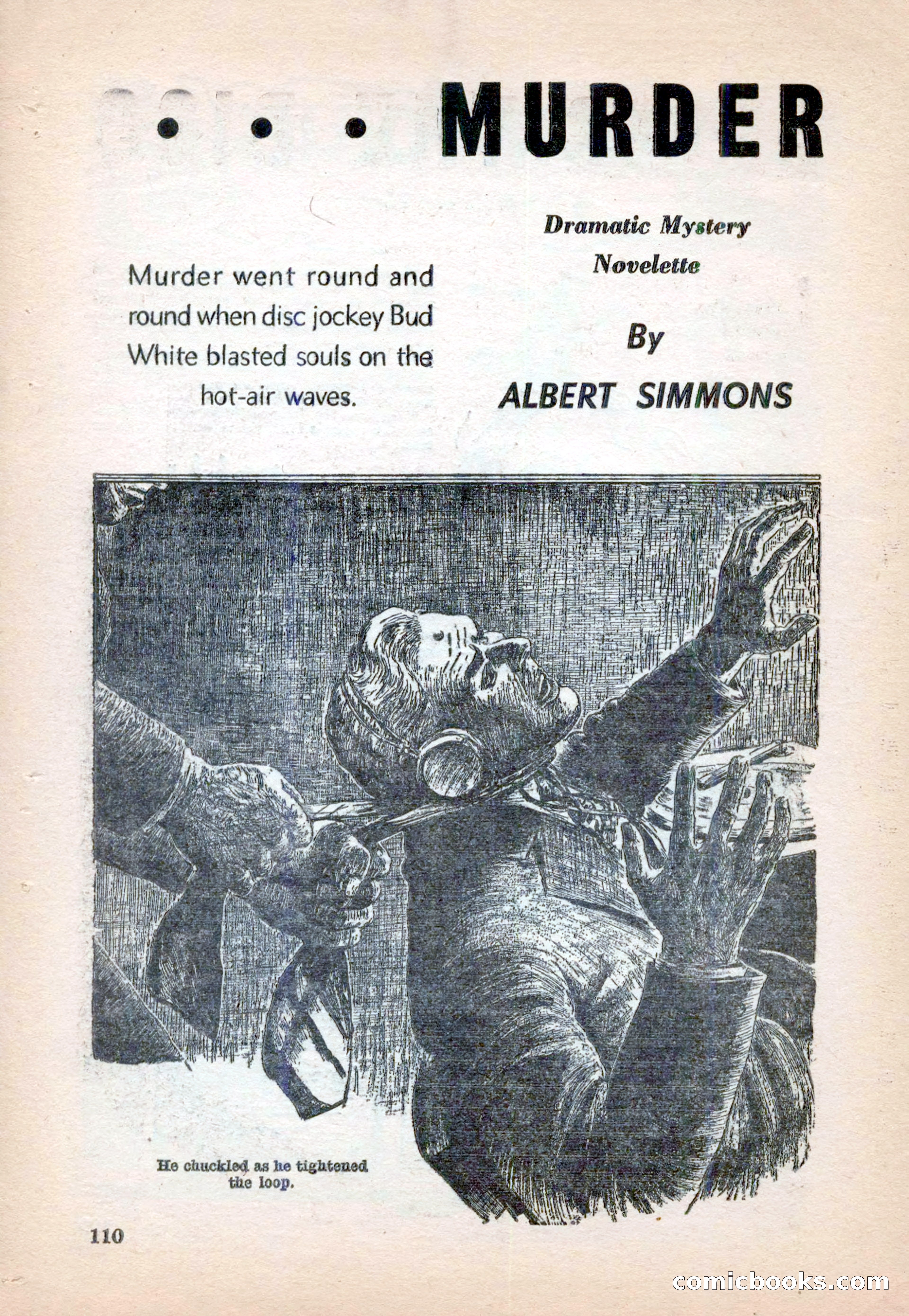 15 Story Detective, April 1950 — page 110: Pulp Fiction, 1950