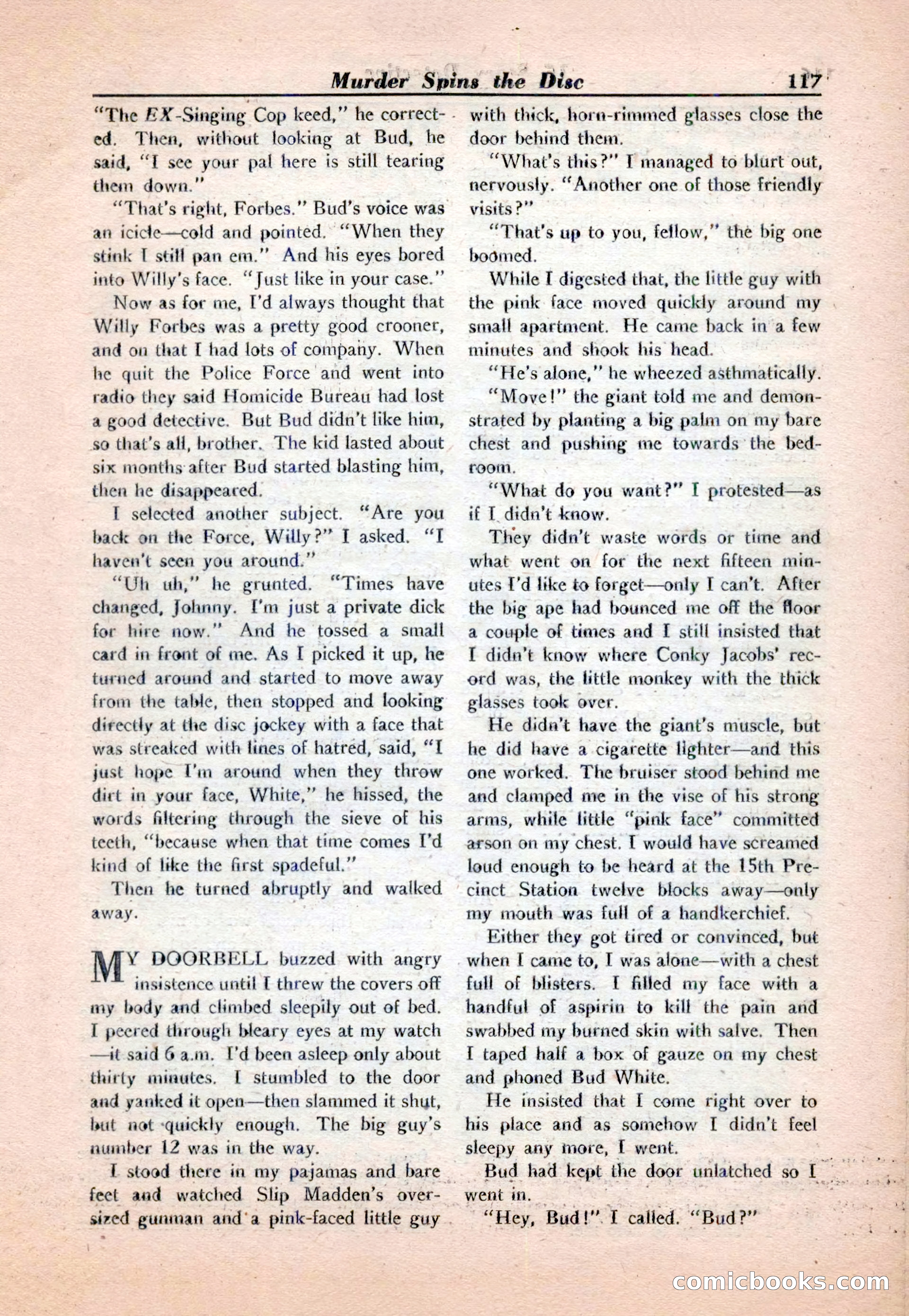 15 Story Detective, April 1950 — page 117: Pulp Fiction, 1950