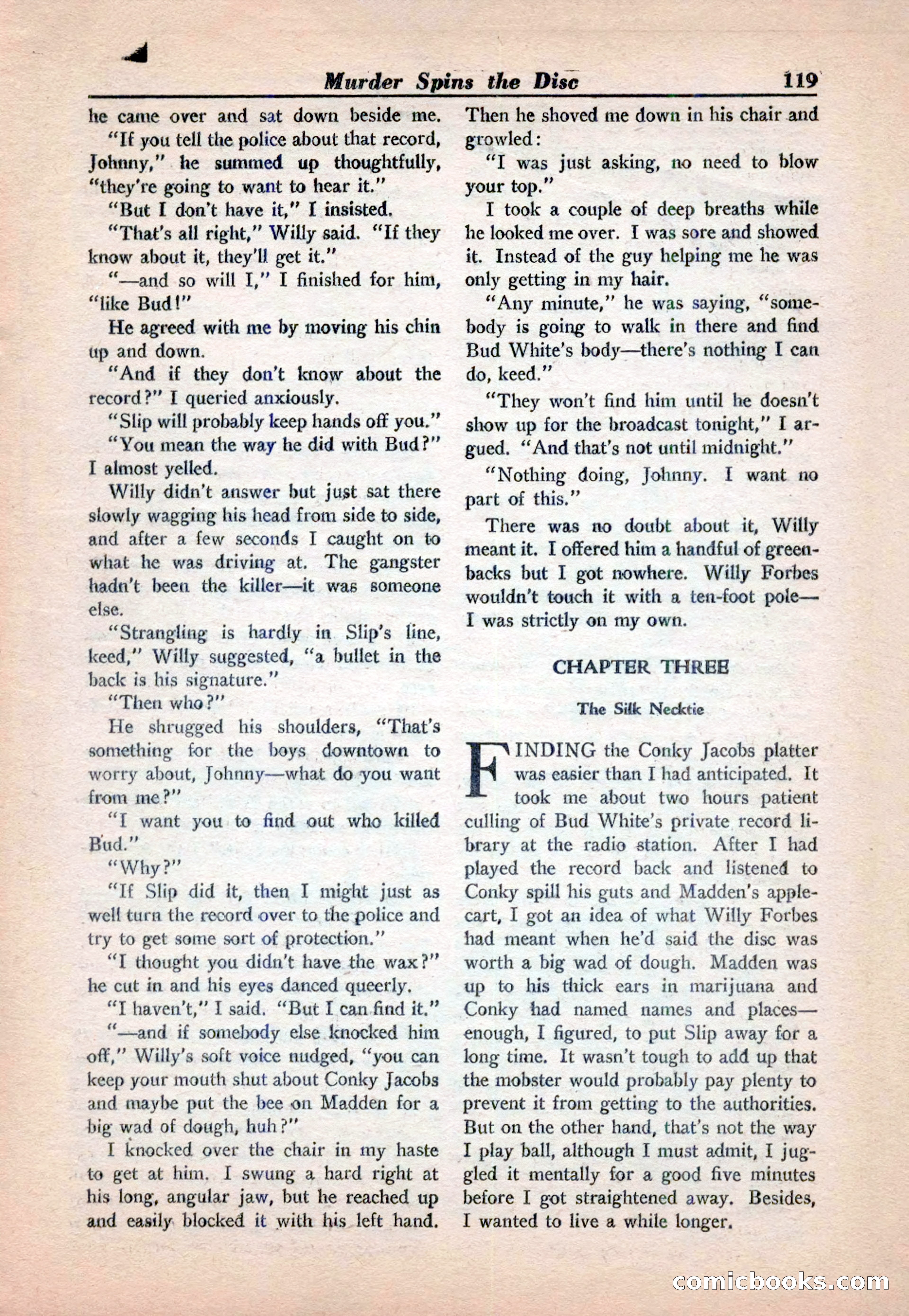 15 Story Detective, April 1950 — page 119: Pulp Fiction, 1950