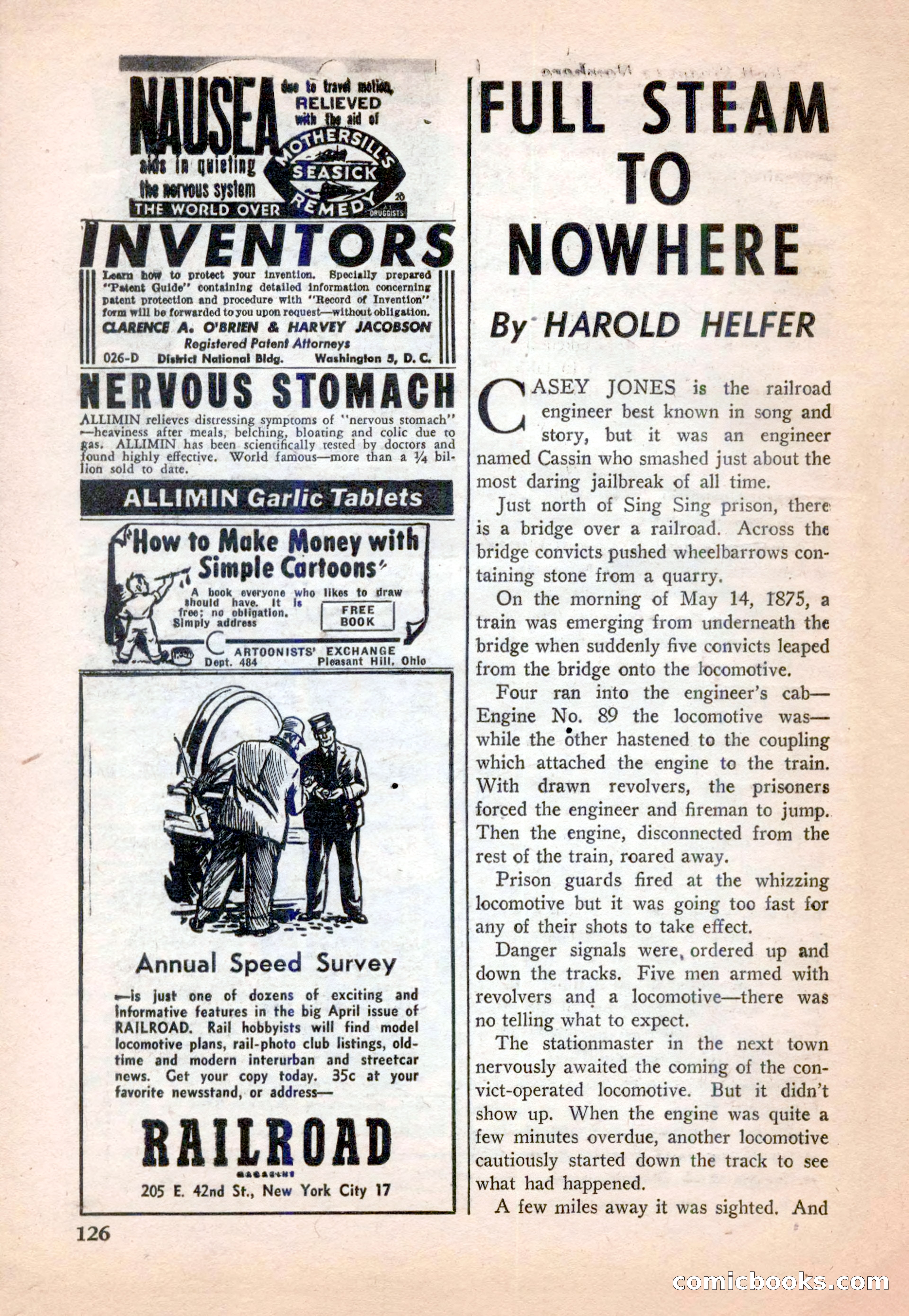 15 Story Detective, April 1950 — page 126: Pulp Fiction, 1950