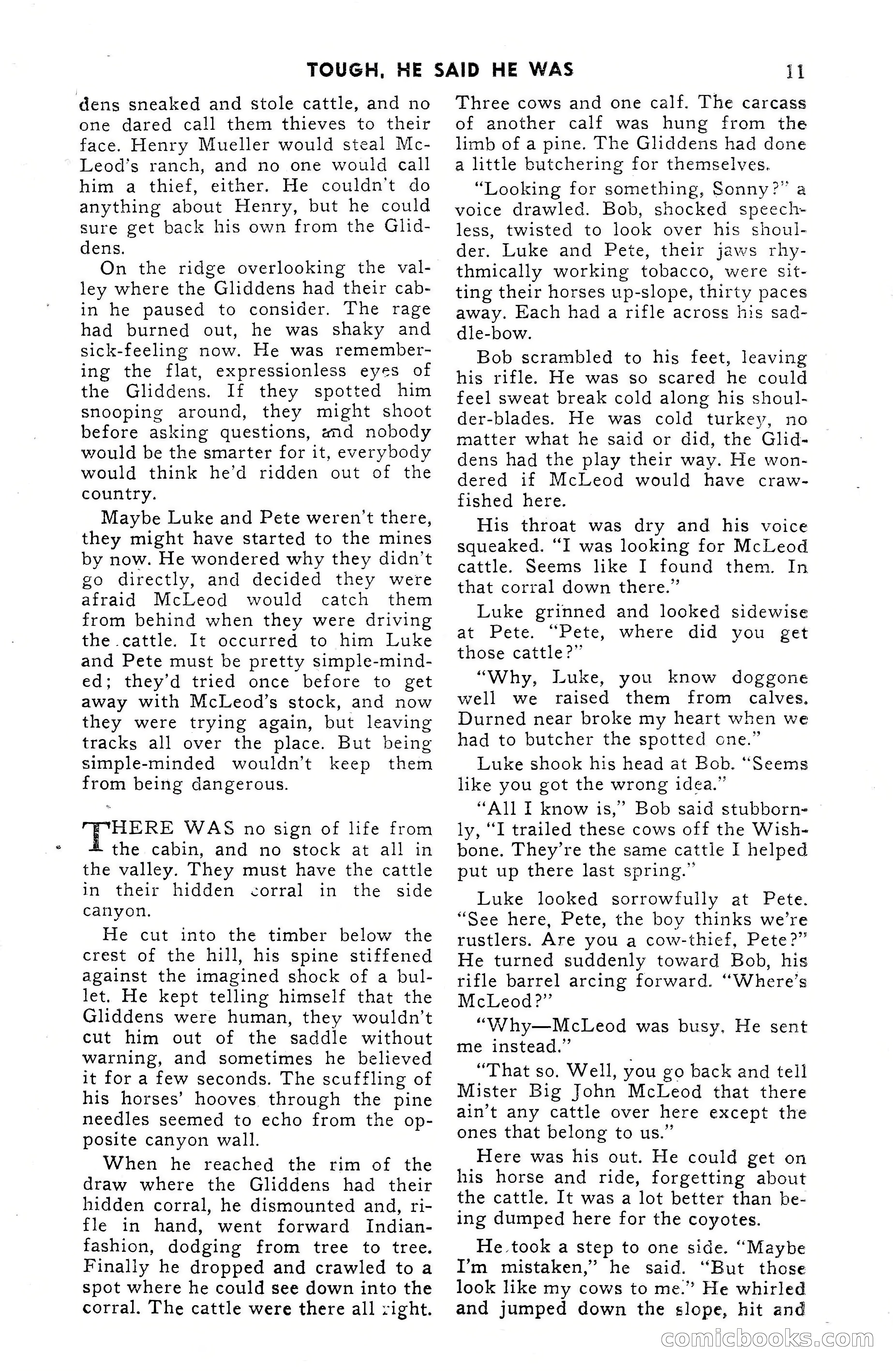 15 Western Short Stories — page 11: Pulp Fiction, 1955