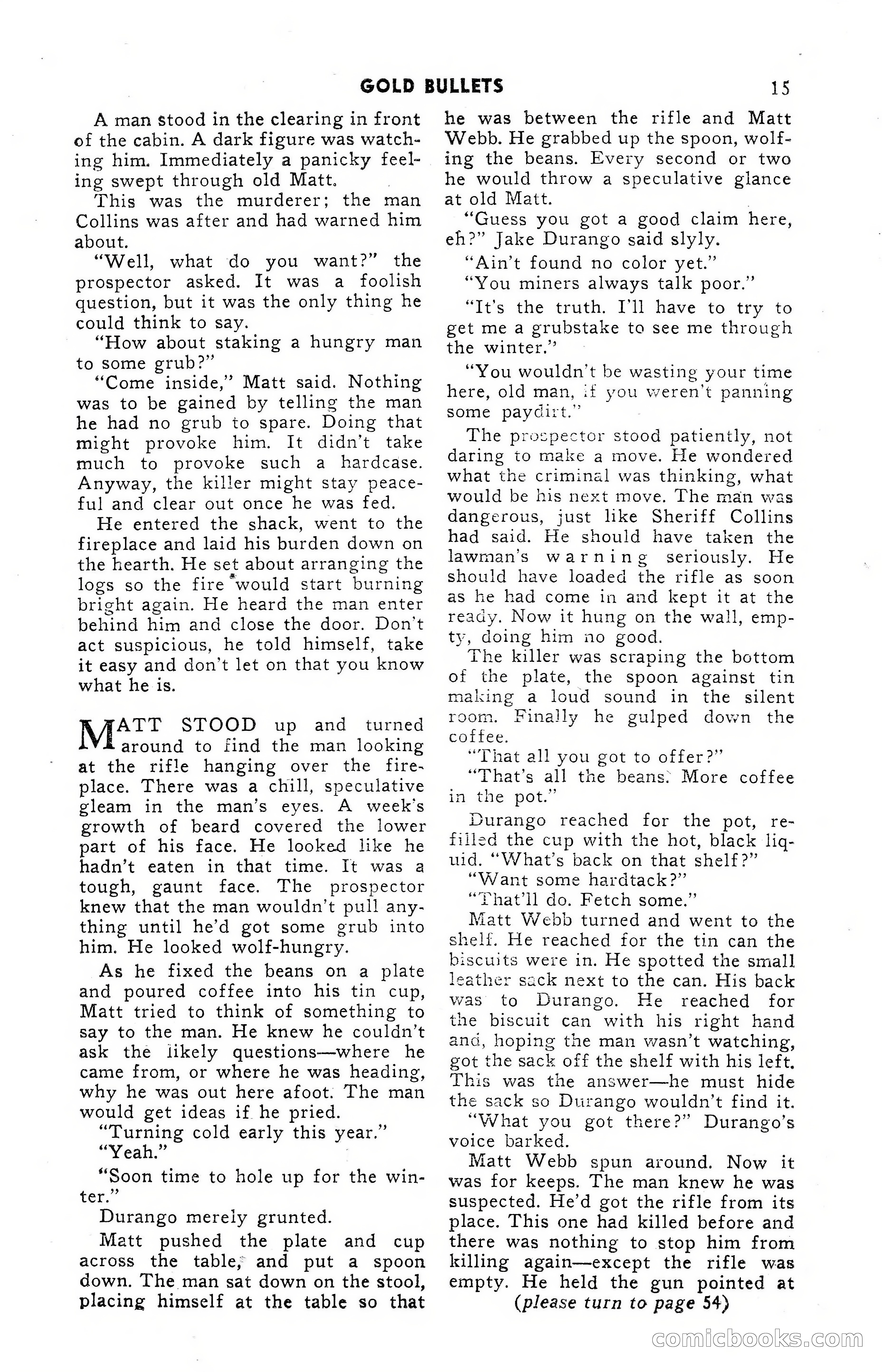 15 Western Short Stories — page 15: Pulp Fiction, 1955