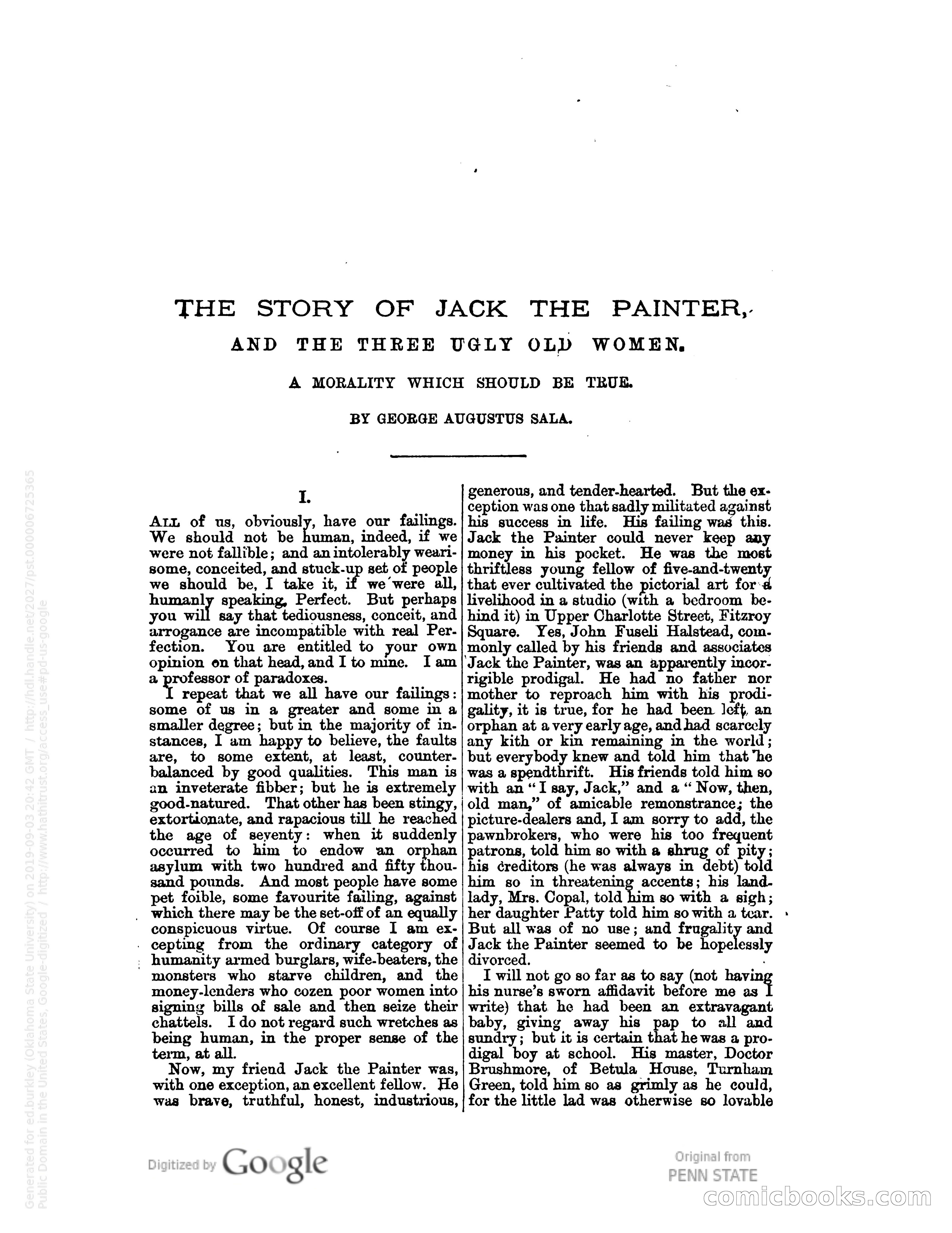 Stories with a Vengeance — page 9: Pulp Fiction, 1883