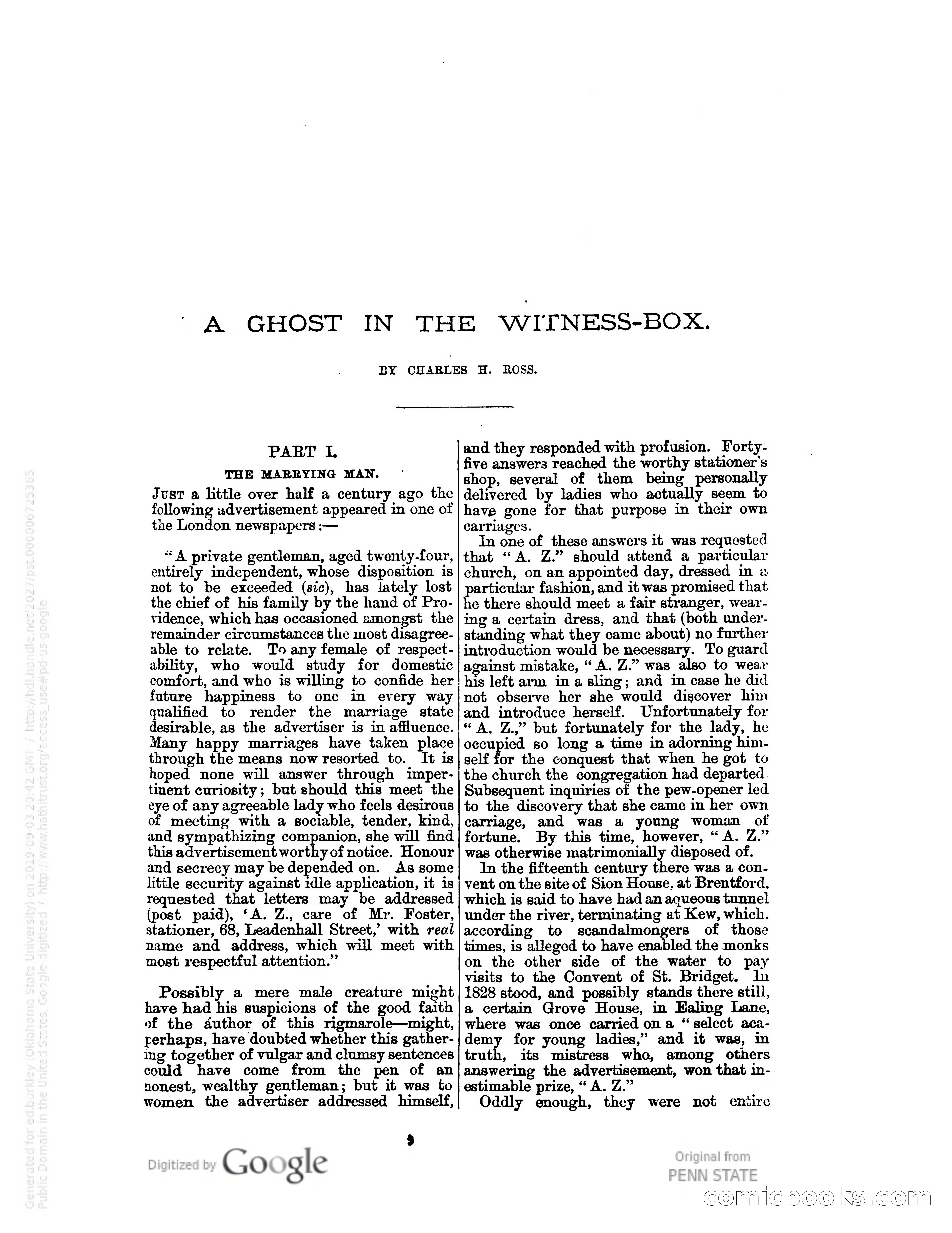 Stories with a Vengeance — page 67: Pulp Fiction, 1883