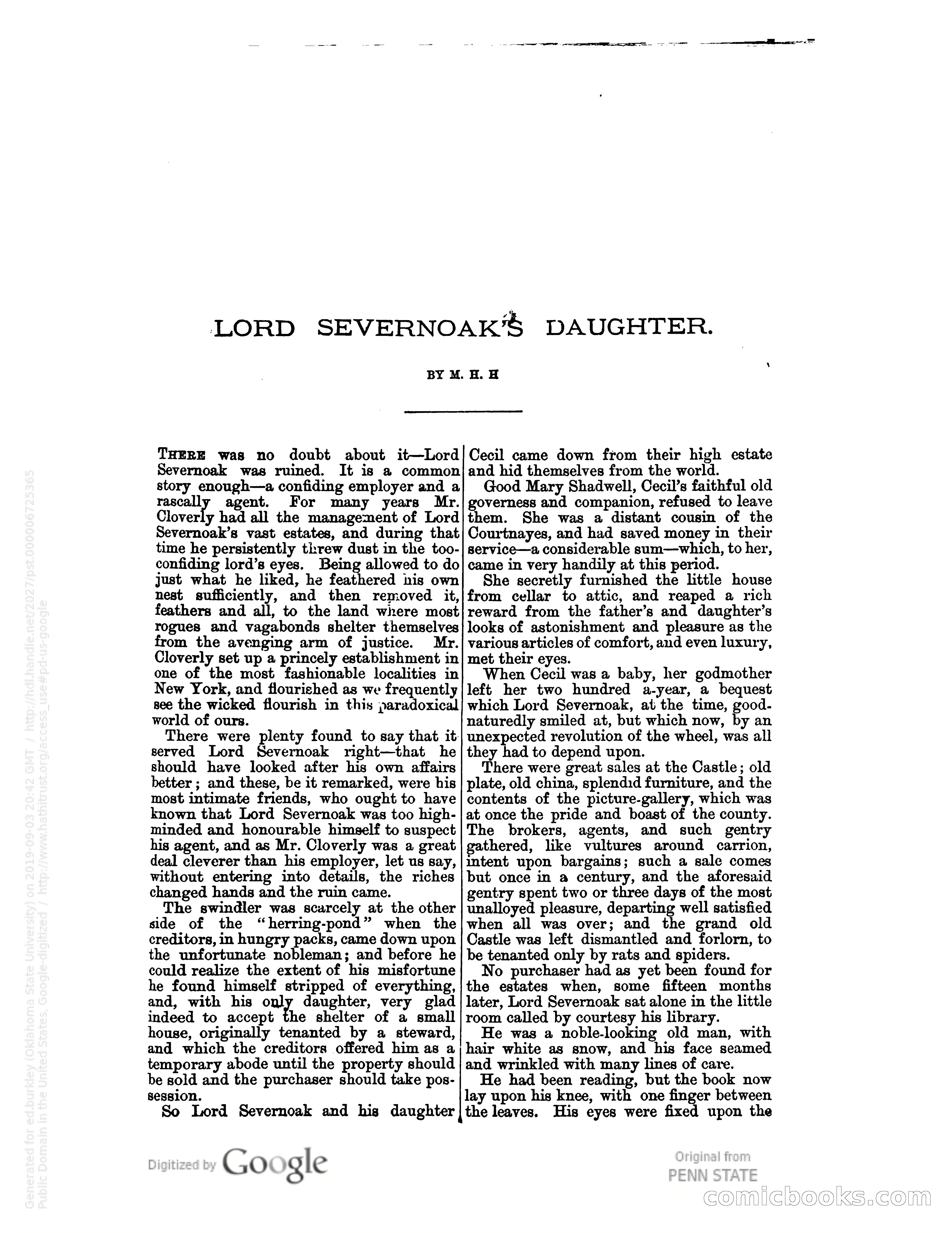 Stories with a Vengeance — page 73: Pulp Fiction, 1883